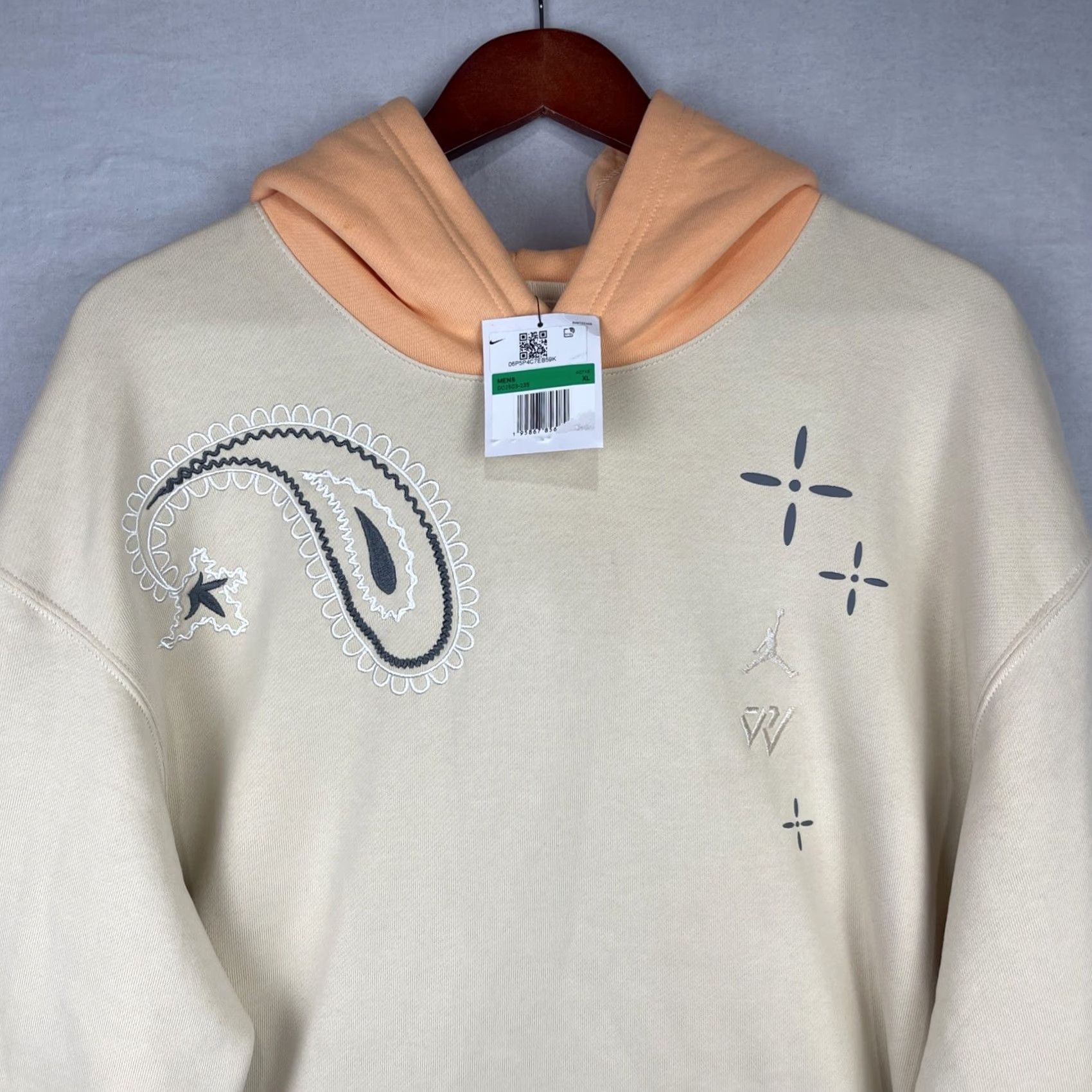 Jordan Brand Air Jordan Hoodie Mens XL Russell Westbrook Why Not? Sail Sweatshirt DO2503-235 Size US XL / EU 56 / 4 - 6 Thumbnail