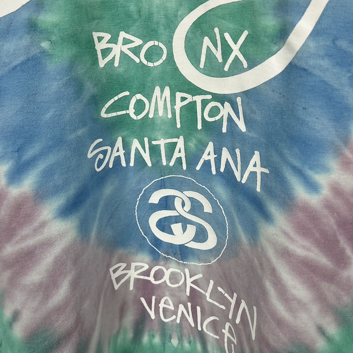 Stussy Vintage Stussy world Tour big logo tie-dye tee 90’s Size US M / EU 48-50 / 2 - 13 Thumbnail
