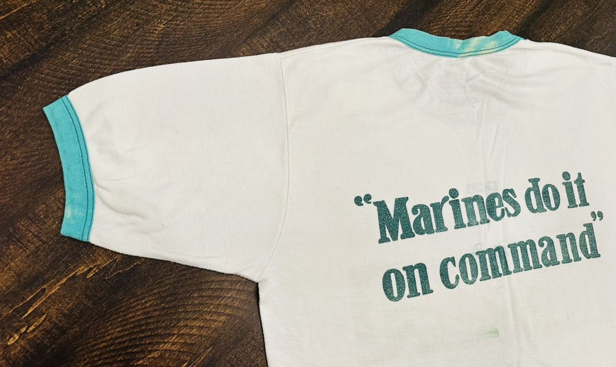 Other Vintage 70’s Marine’s Okinawa Ringer Men’s T-Shirt-Sm/Med Size US M / EU 48-50 / 2 - 11 Thumbnail