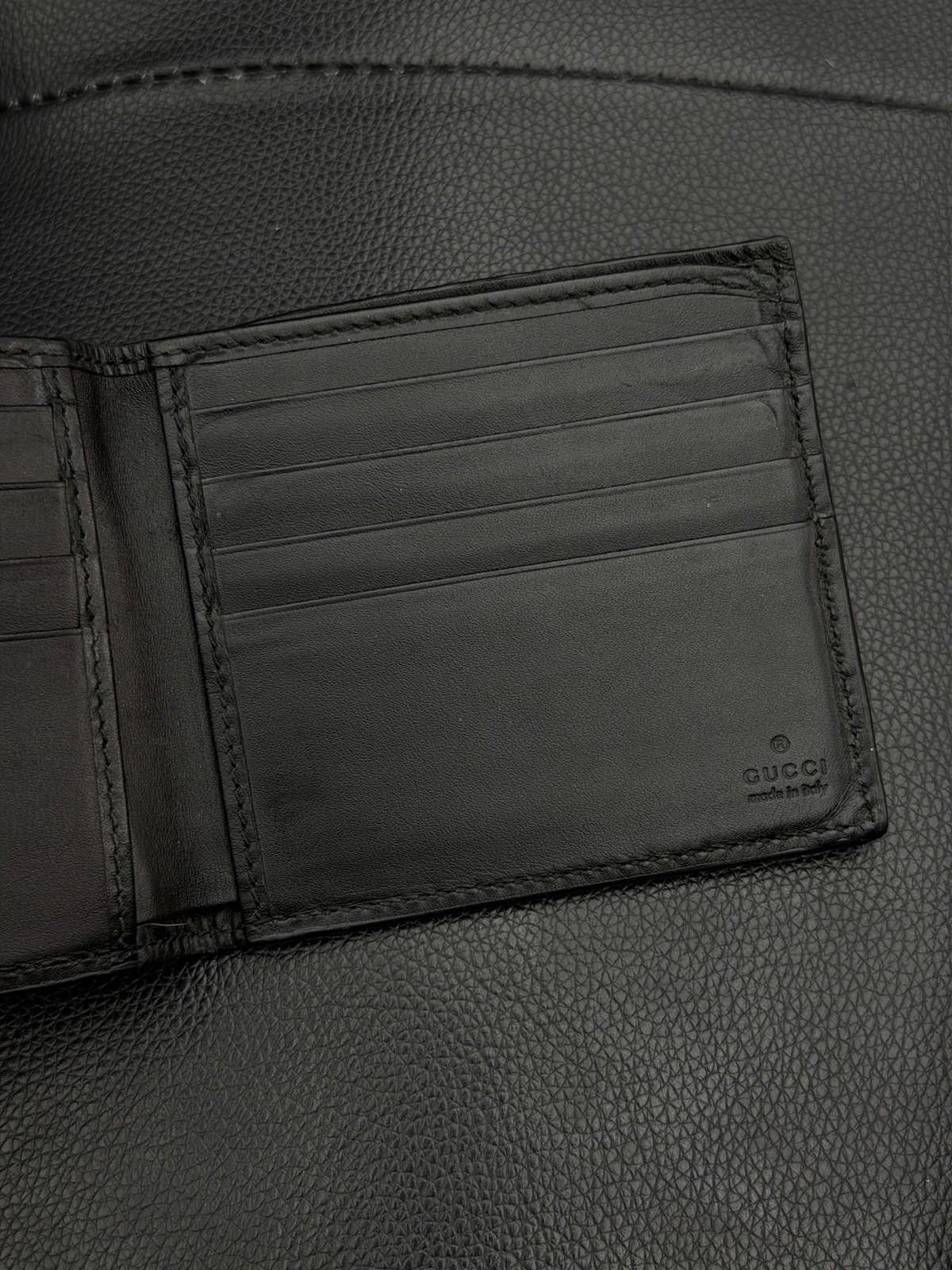 Gucci GUCCI Guccissima Web Compact Wallet Bifold Leather Mens Size ONE SIZE - 9 Thumbnail