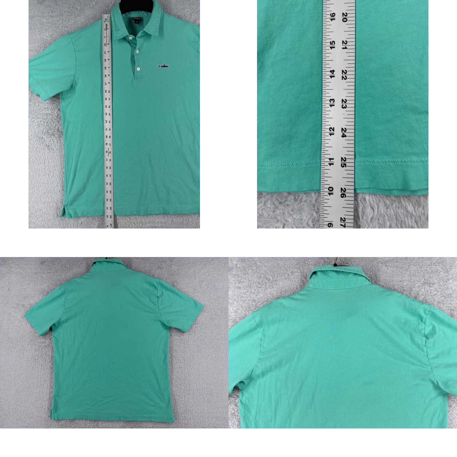 Patagonia Patagonia Polo Shirt Adult Medium Green 100% Cotton Jersey Polo Shirt Regular Fit Short Sleeve Embroidered Logo Size US M / EU 48-50 / 2 - 9 Thumbnail
