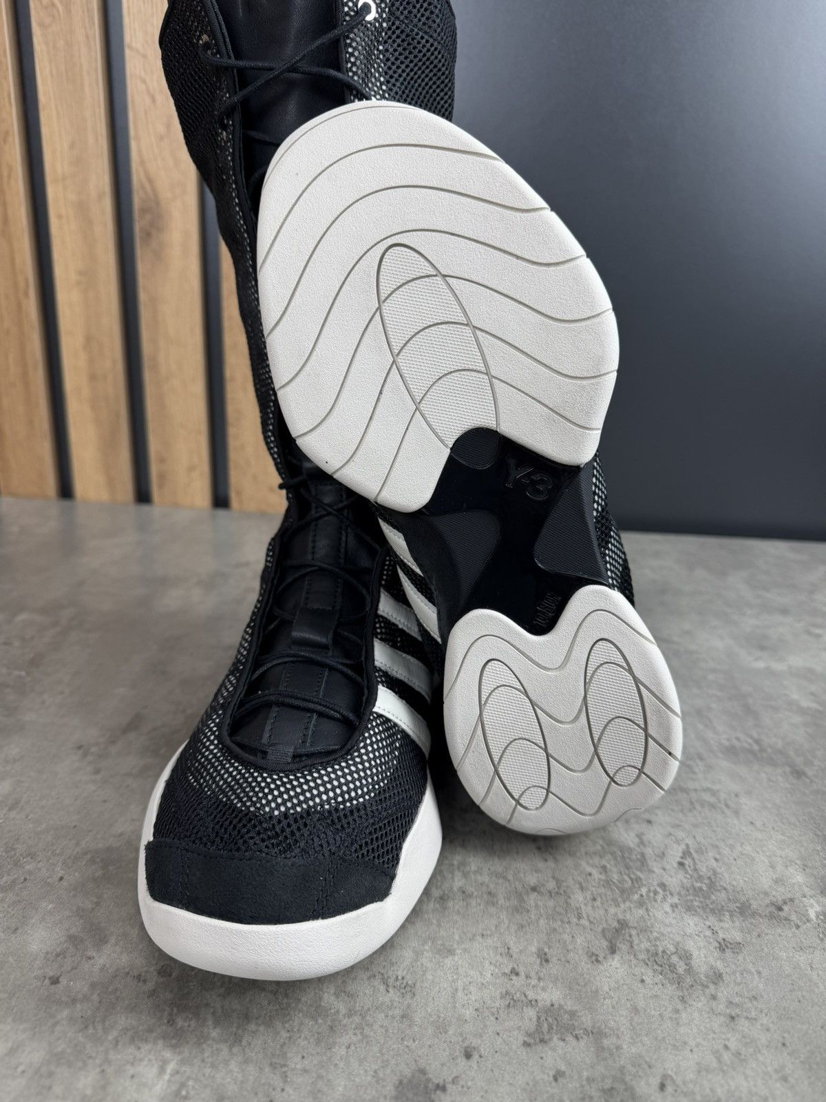 Adidas Adidas Y-3 Regu Boot Black/Talc Size US 8 Size US 8 / EU 41 - 8 Thumbnail