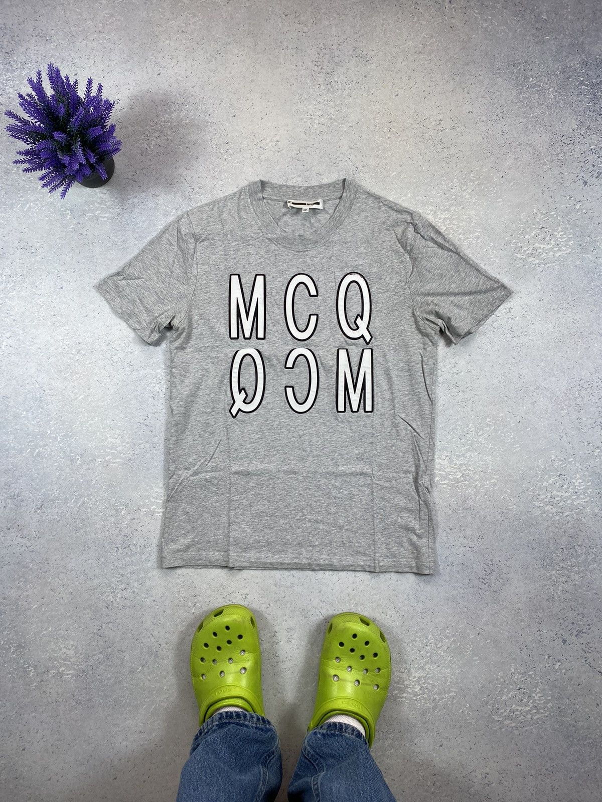 Alexander McQueen McQ Alexander McQuine T shirt With Big Logo Size Medium Size US M / EU 48-50 / 2 - 2 Thumbnail
