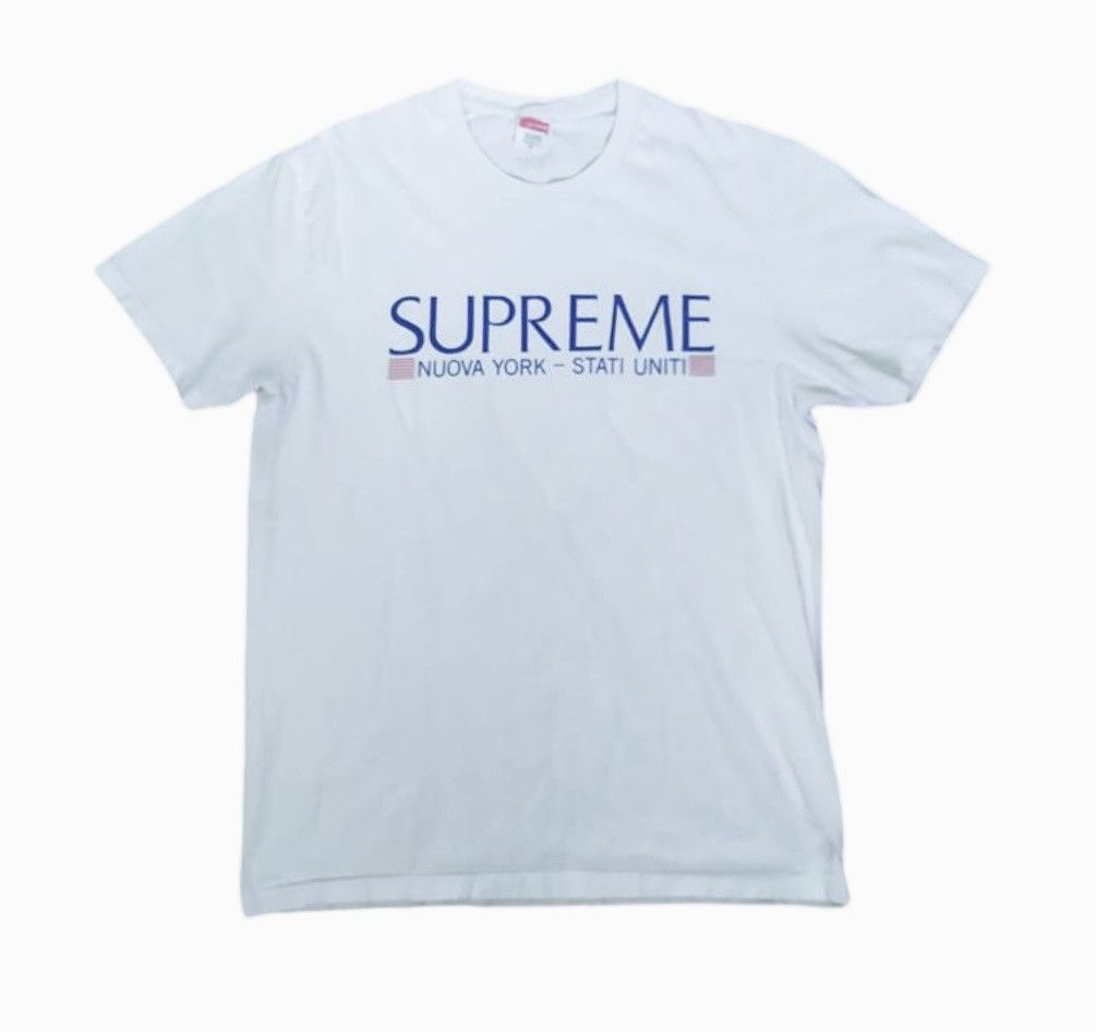 Supreme Supreme Nuova York Tee-white(XL) Size US XL / EU 56 / 4 - 1 Thumbnail