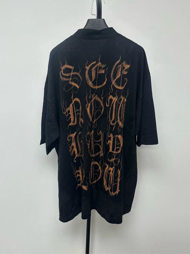 Balenciaga Balenciaga Devanagari logo clay dyed short sleeve T-shirt Size US S / EU 44-46 / 1 - 2 Thumbnail