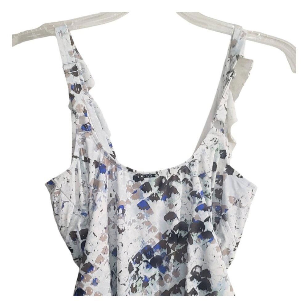 DKNY CT1902 DKNY One Piece White/Multi Swimsuit with Bra 18 Size ONE SIZE - 5 Thumbnail