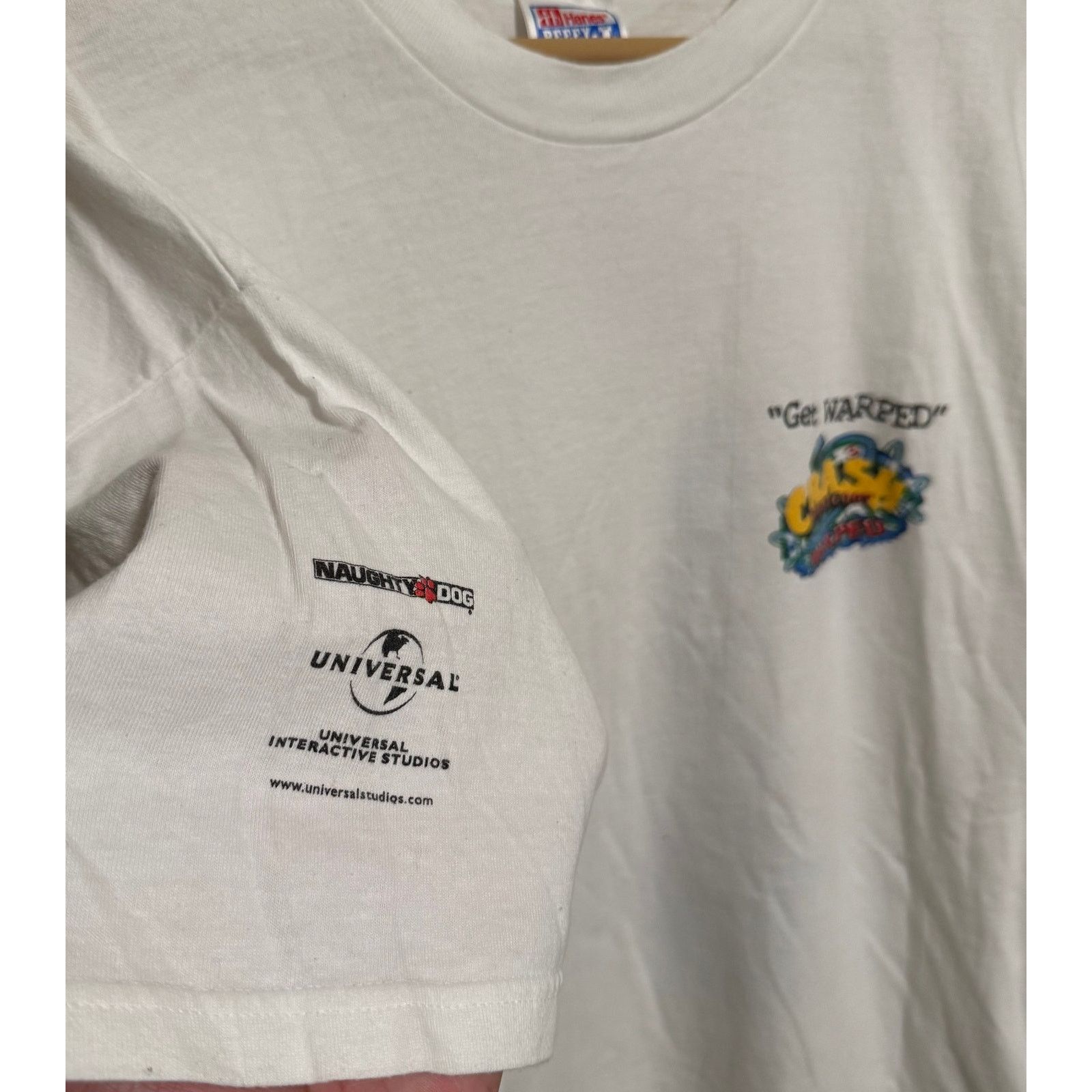 Hanes Vintage Crash Bandicoot Warped Shirt XL 90s Playstation Size US XL / EU 56 / 4 - 4 Thumbnail