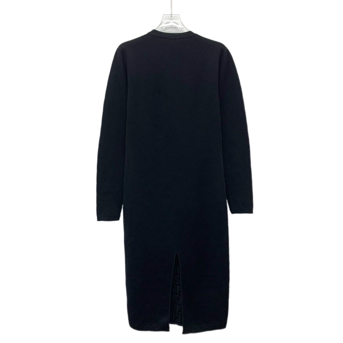 Fendi Fendi 22 Black Merino Wool Long Sleeve Knit Dress K26WX Size M / US 6-8 / IT 42-44 - 2 Thumbnail