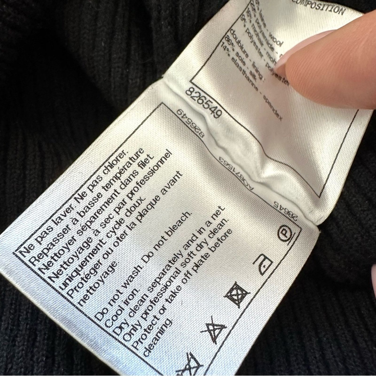 Chanel CHANEL black dress Paneled Knit size 46FR or XL Authentic Size XL / US 12-14 / IT 48-50 - 13 Thumbnail
