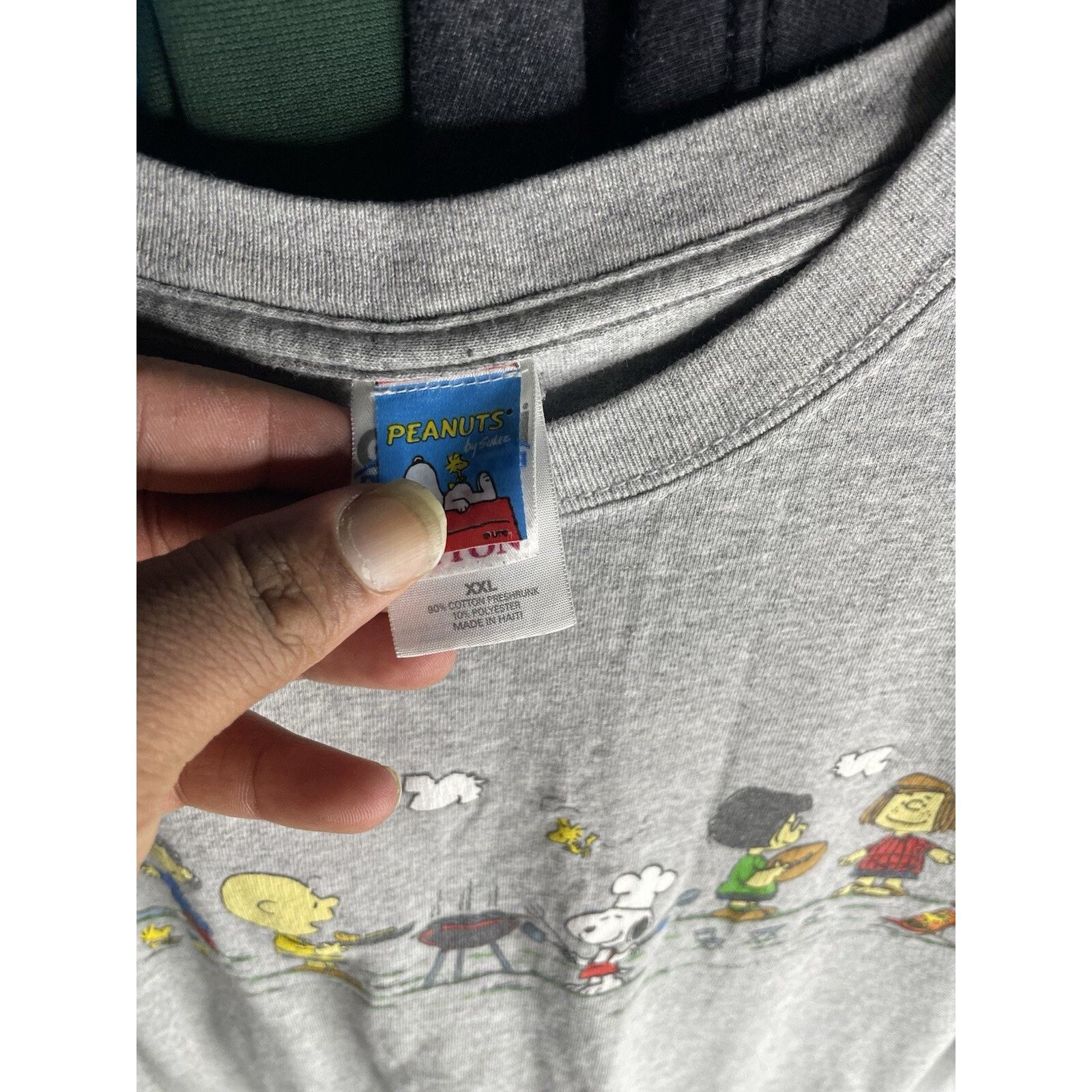 Peanuts Size 2XL- Peanuts By Jim Schulz Vintage Gray T-Shirt Summer Size US XXL / EU 58 / 5 - 3 Thumbnail