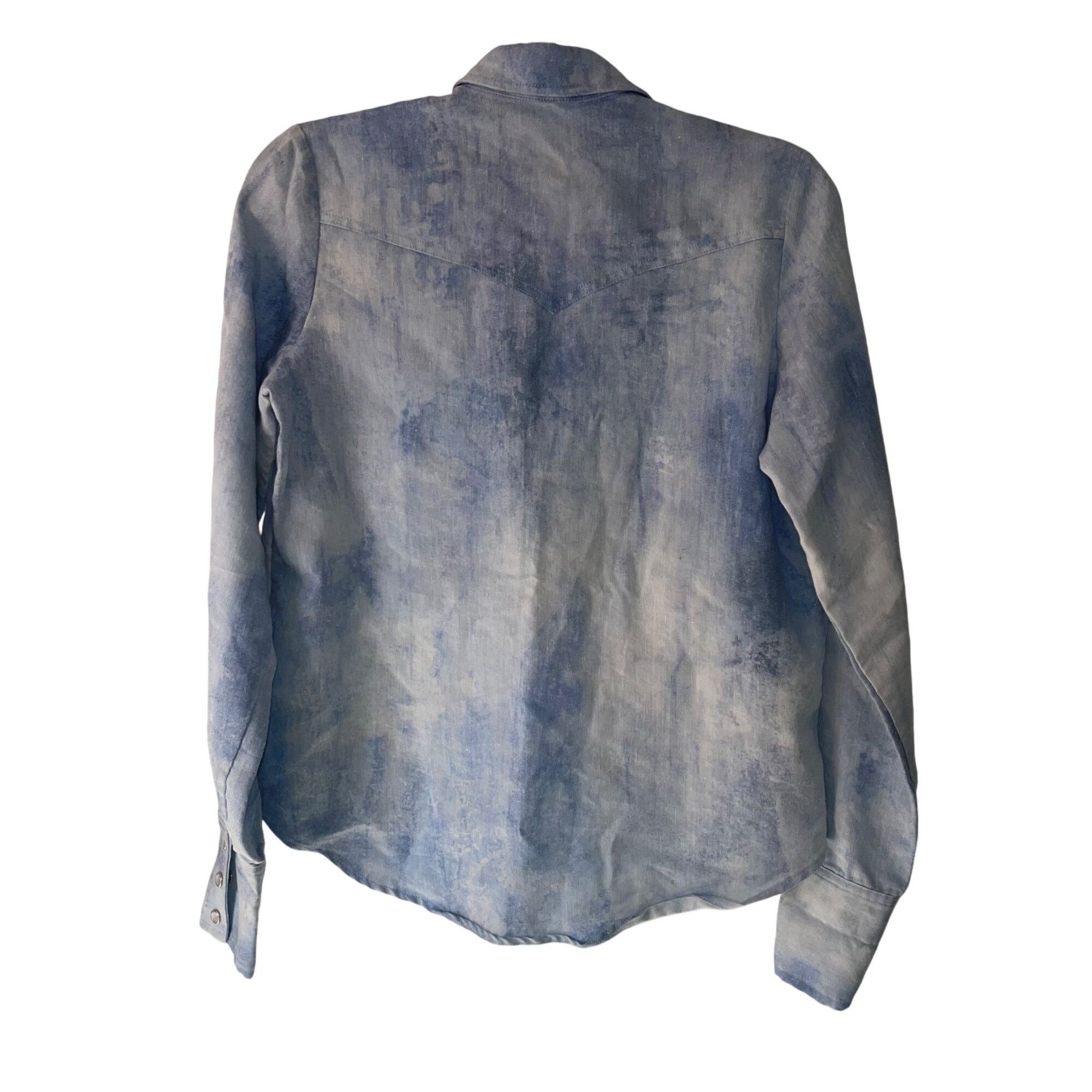 Other Petersyn Womens Shirt Size Medium Blue Snap Front Size M / US 6-8 / IT 42-44 - 2 Thumbnail