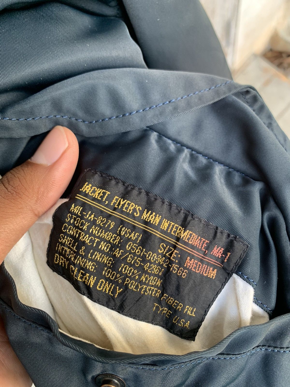 Vintage 👹VINTAGE USAF MA-1 MAN MAN INTERMEDIATE BOMBER JACKET Size US M / EU 48-50 / 2 - 13 Thumbnail
