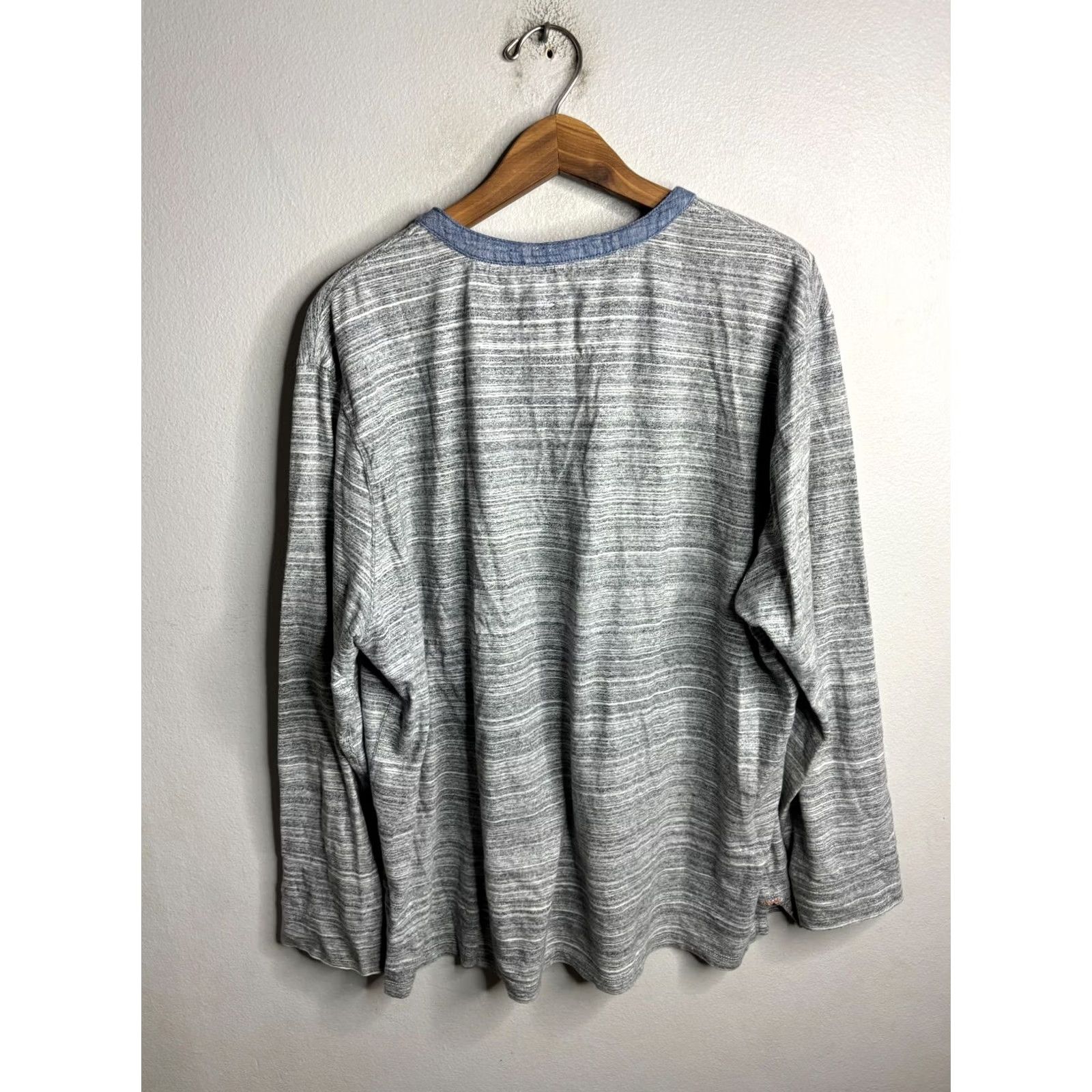 Doublet True Grit Sweater Knit Shirt Henley Long Sleeve Double Sided L Dark gray Mens Size US L / EU 52-54 / 3 - 4 Thumbnail