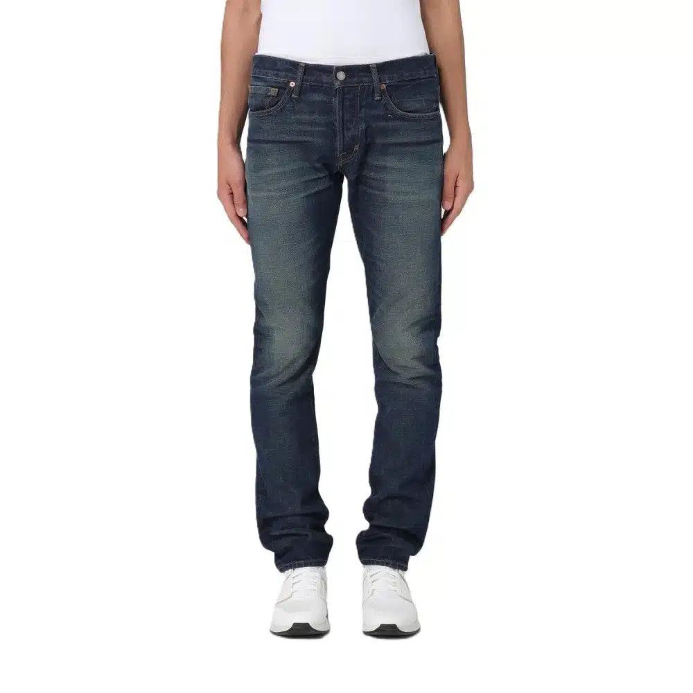 Tom Ford o1loc1c0426 DPS001 Slim Fit Jeans in Blue Size US 33 - 1 Thumbnail