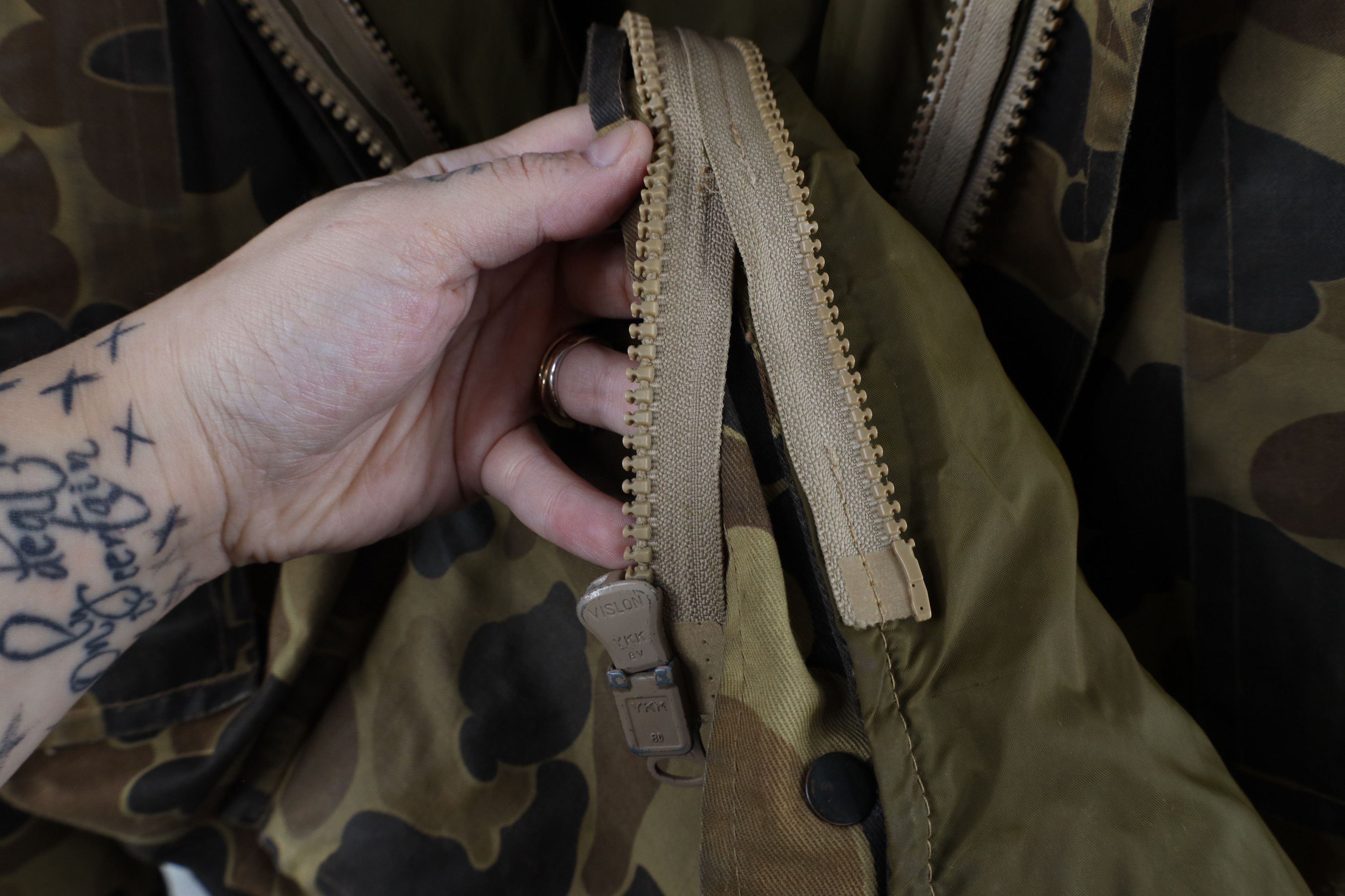 Columbia Vinage 80s Columbia Camouflage Hunting Parka Jacket USA Size US XL / EU 56 / 4 - 18 Thumbnail