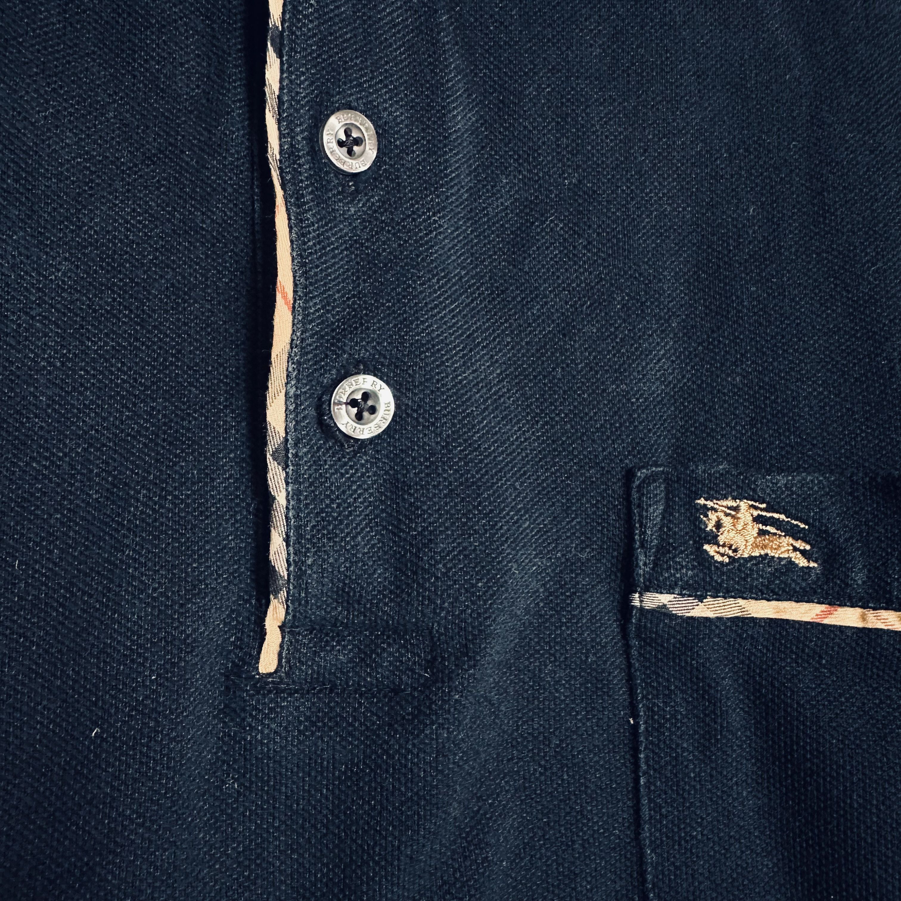 Burberry × Designer × Vintage 🔥RARE🔥Vintage Burberry London Nova Check Polo Shirt Size US L / EU 52-54 / 3 - 3 Thumbnail