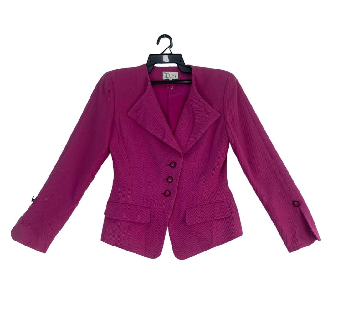 Christian Dior Monsieur × Vintage Rare Mademoiselle DIOR elegance wool jacket Size M / US 6-8 / IT 42-44 - 1 Thumbnail