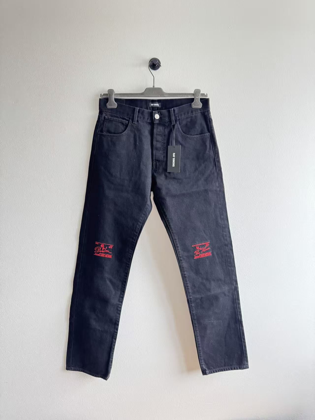 Calvin Klein 205W39NYC × Raf Simons Cowboy print denim jeans | Grailed