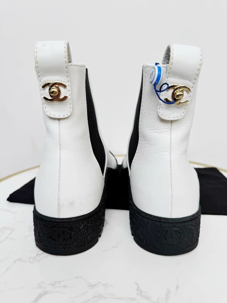 Chanel Chanel Chelsea Boots Size 37.5 For Sale -2505 Size US 6.5 / IT 36.5 - 3 Thumbnail