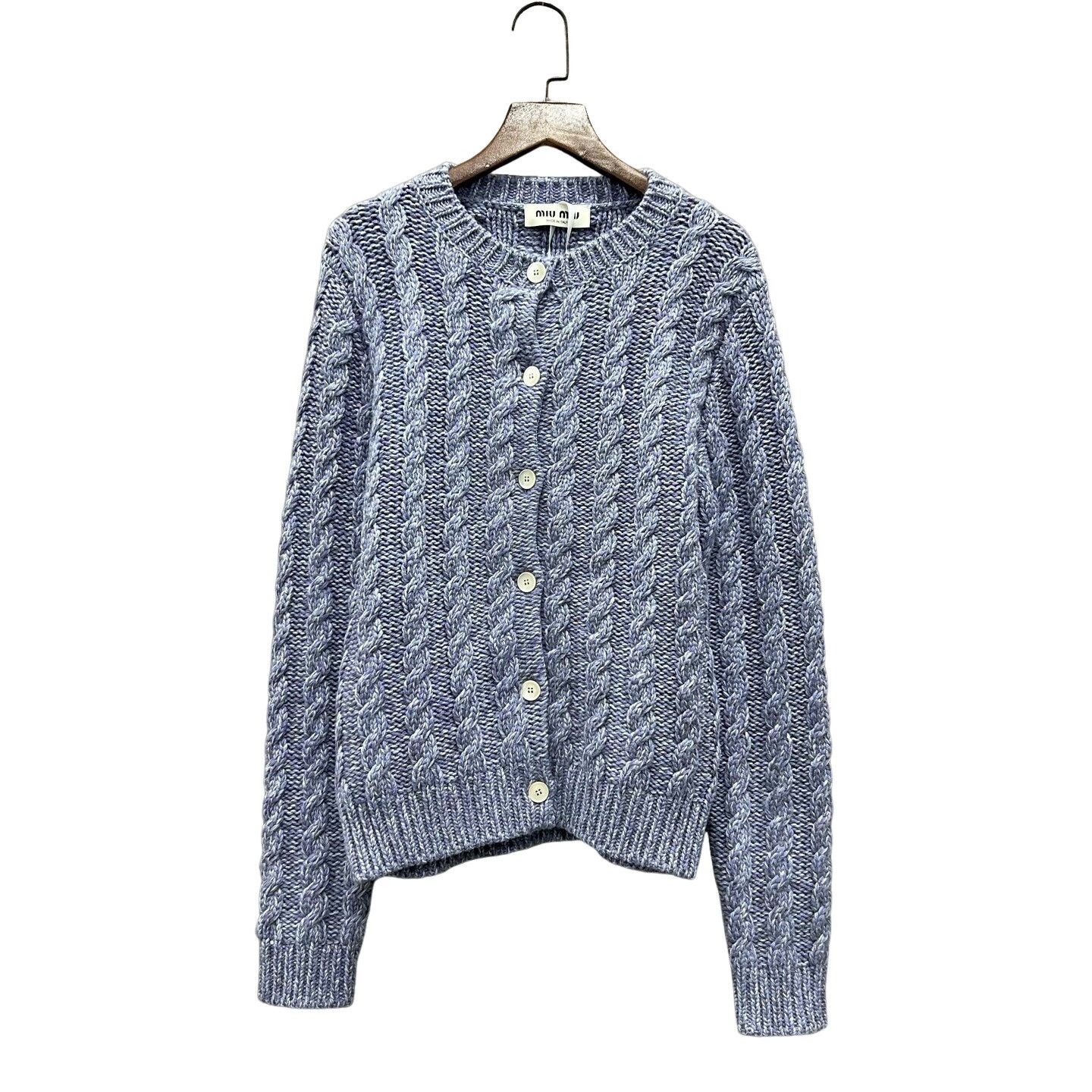 Miu Miu Miu Miu Cable Knit Cardigan Size 38 Size XS / US 0-2 / IT 36-38 - 1 Thumbnail