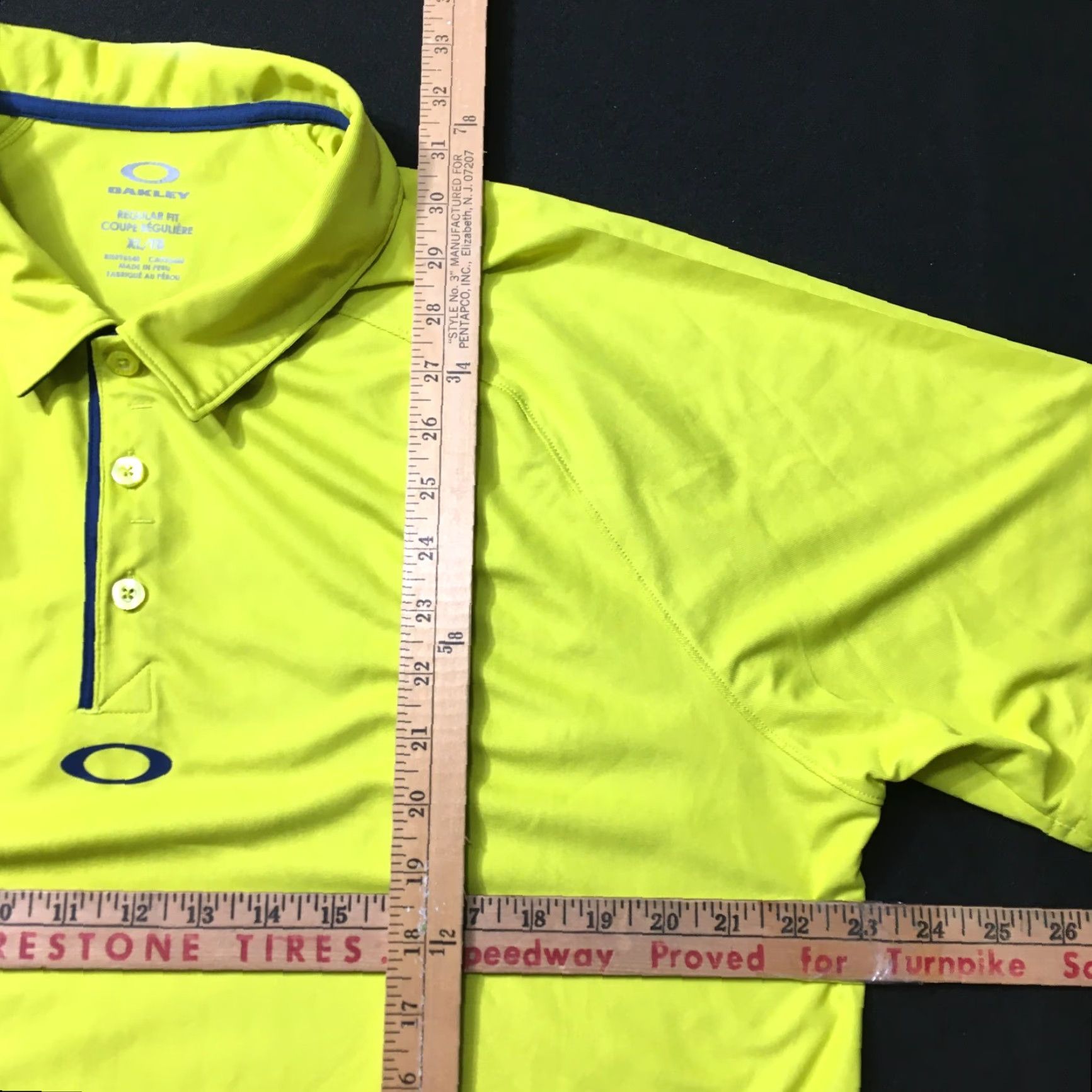 Oakley Oakley Polo Shirt Men's XL Yellow Golf Performance Stretch Logo Sports Golf Shirt XL Mens Yellow Oakley Logo Polo Size US XL / EU 56 / 4 - 4 Thumbnail