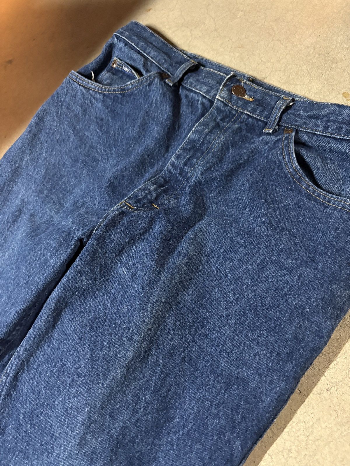 Lee Vintage 80s Lee Made In Usa Denim Jeans Size 36x30 Size US 36 / EU 52 - 2 Thumbnail