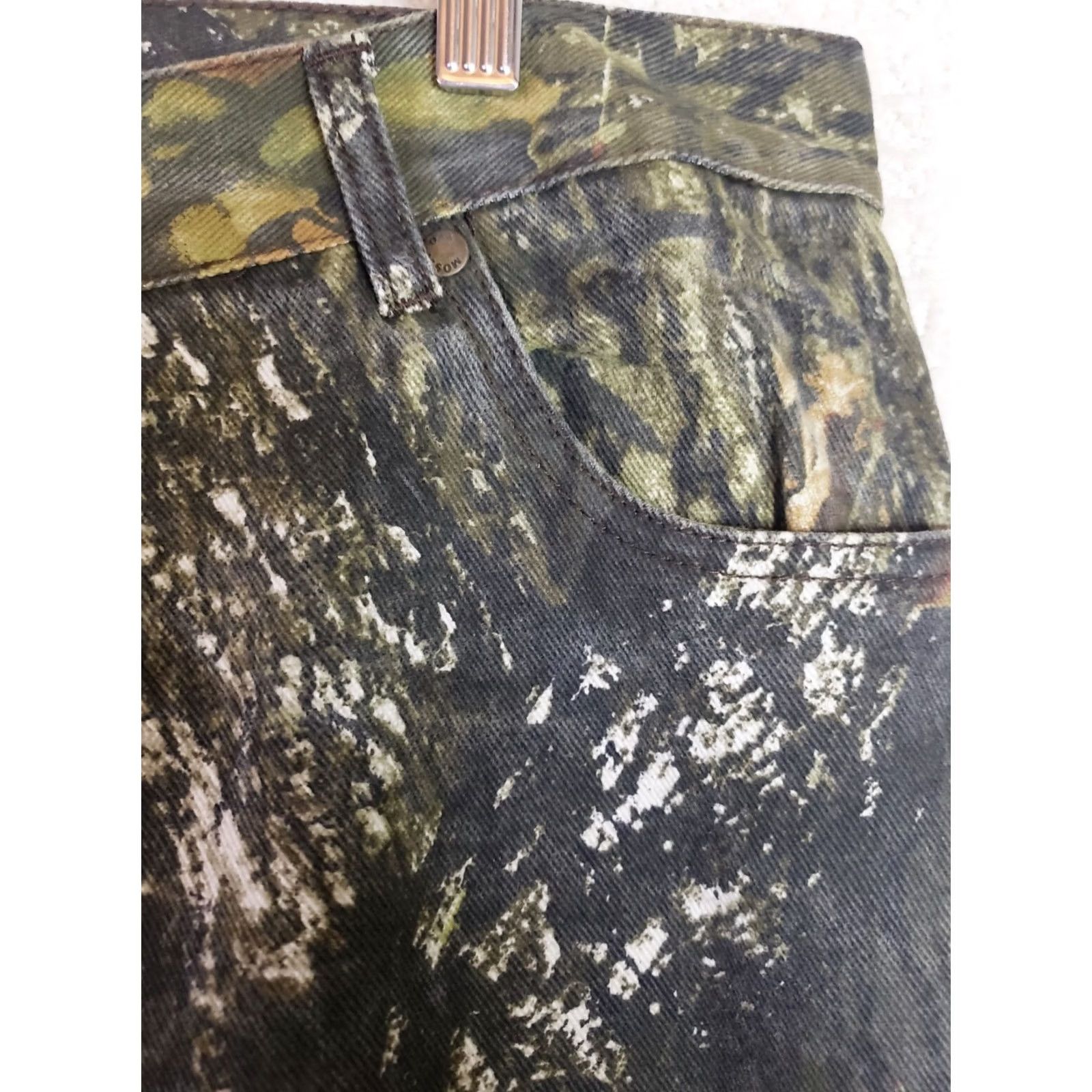Vintage Mossy Oak Break Up Camo Pants Men 38x32 Camouflage Jeans Hunting New Size US 38 / EU 54 - 5 Thumbnail