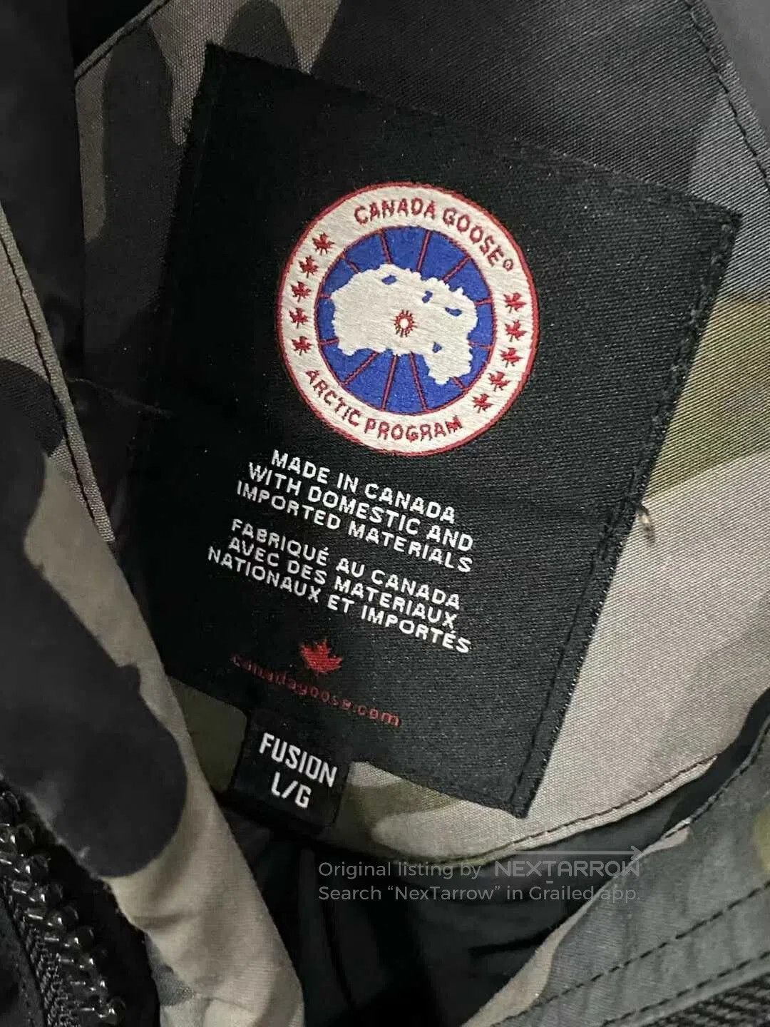 Canada Goose long camouflage down jacket by canada goose. Size US L / EU 52-54 / 3 - 5 Thumbnail