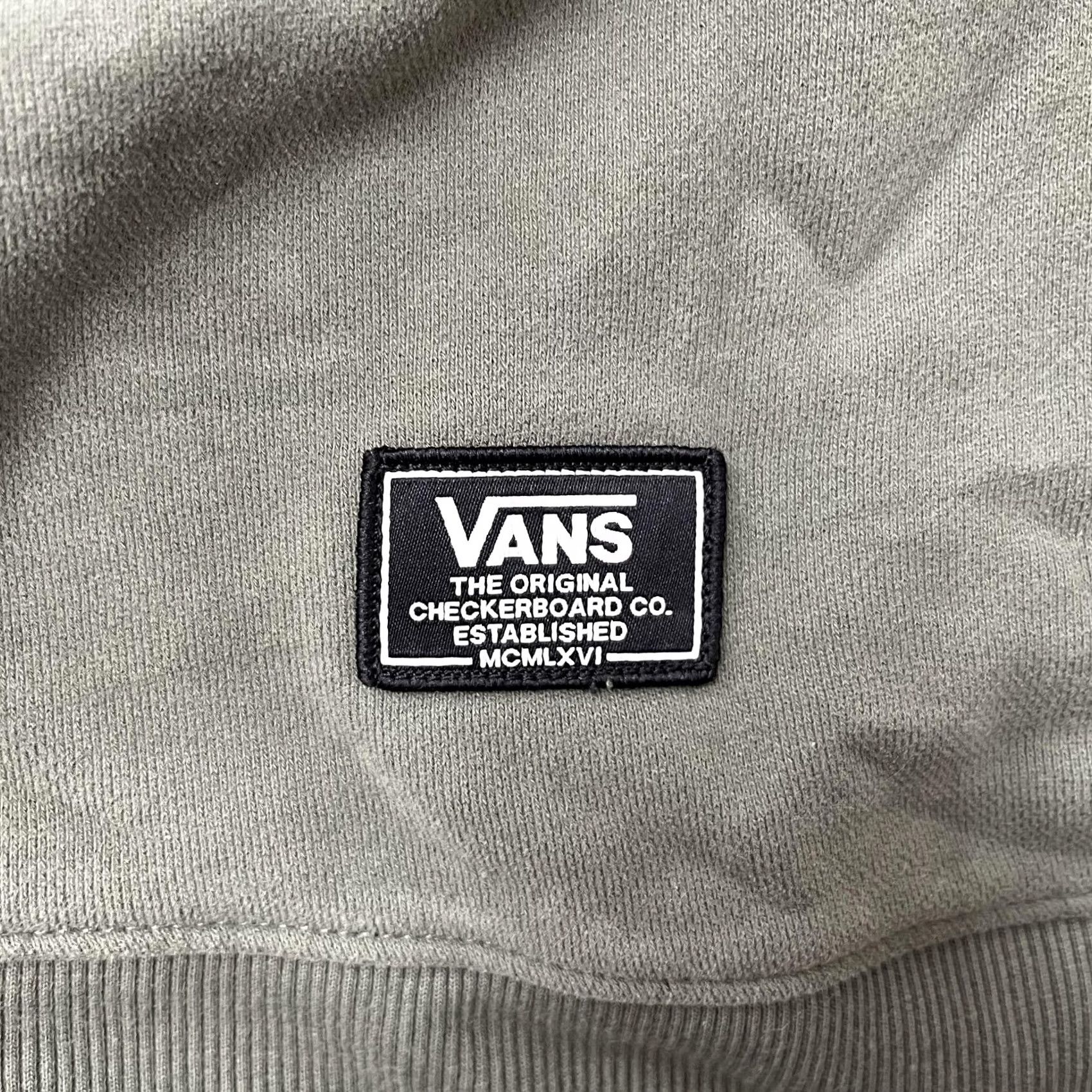 Vans VANS Sweatshirt Mens Large Green Quilted Nylon Fleece Lined Crewneck Pullover Size US L / EU 52-54 / 3 - 2 Thumbnail