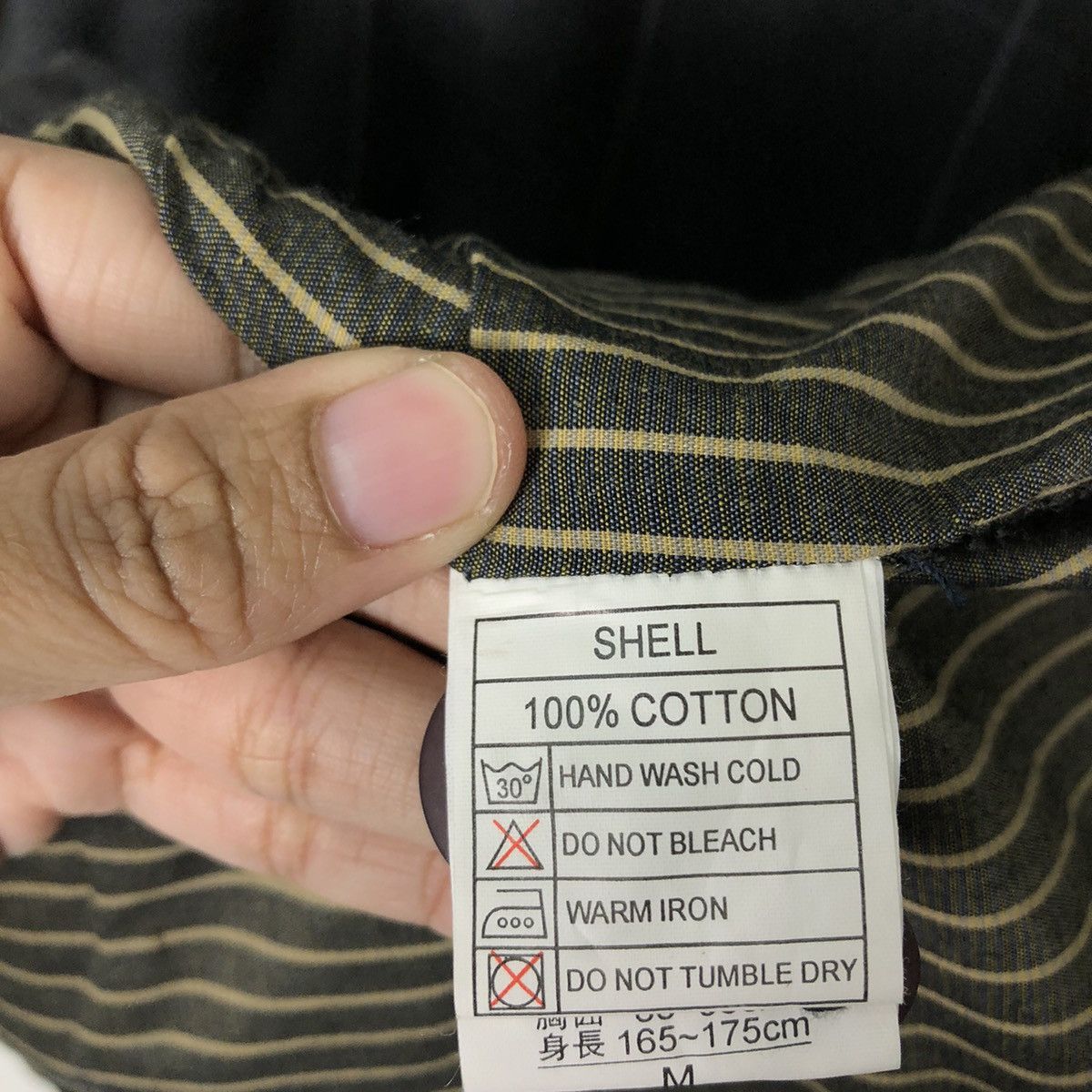 Issey Miyake 🔥90’s Striped Chore Jacket Double Breast Jungle Storm Japan Size US M / EU 48-50 / 2 - 16 Thumbnail