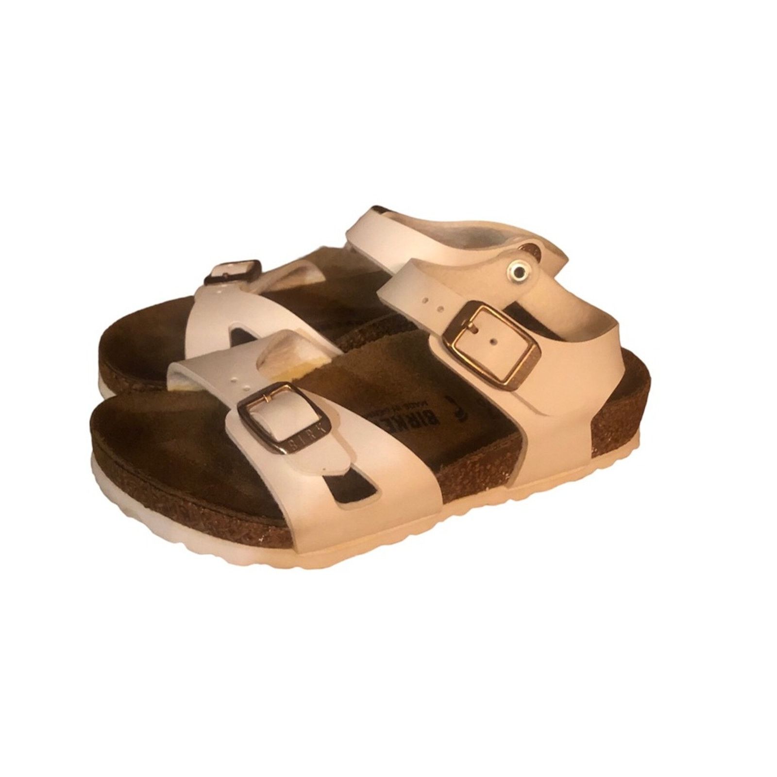 Birkenstock Girls Birkenstock white size 27 (US 10.5) Size US 10.5 / IT 40.5 - 2 Thumbnail