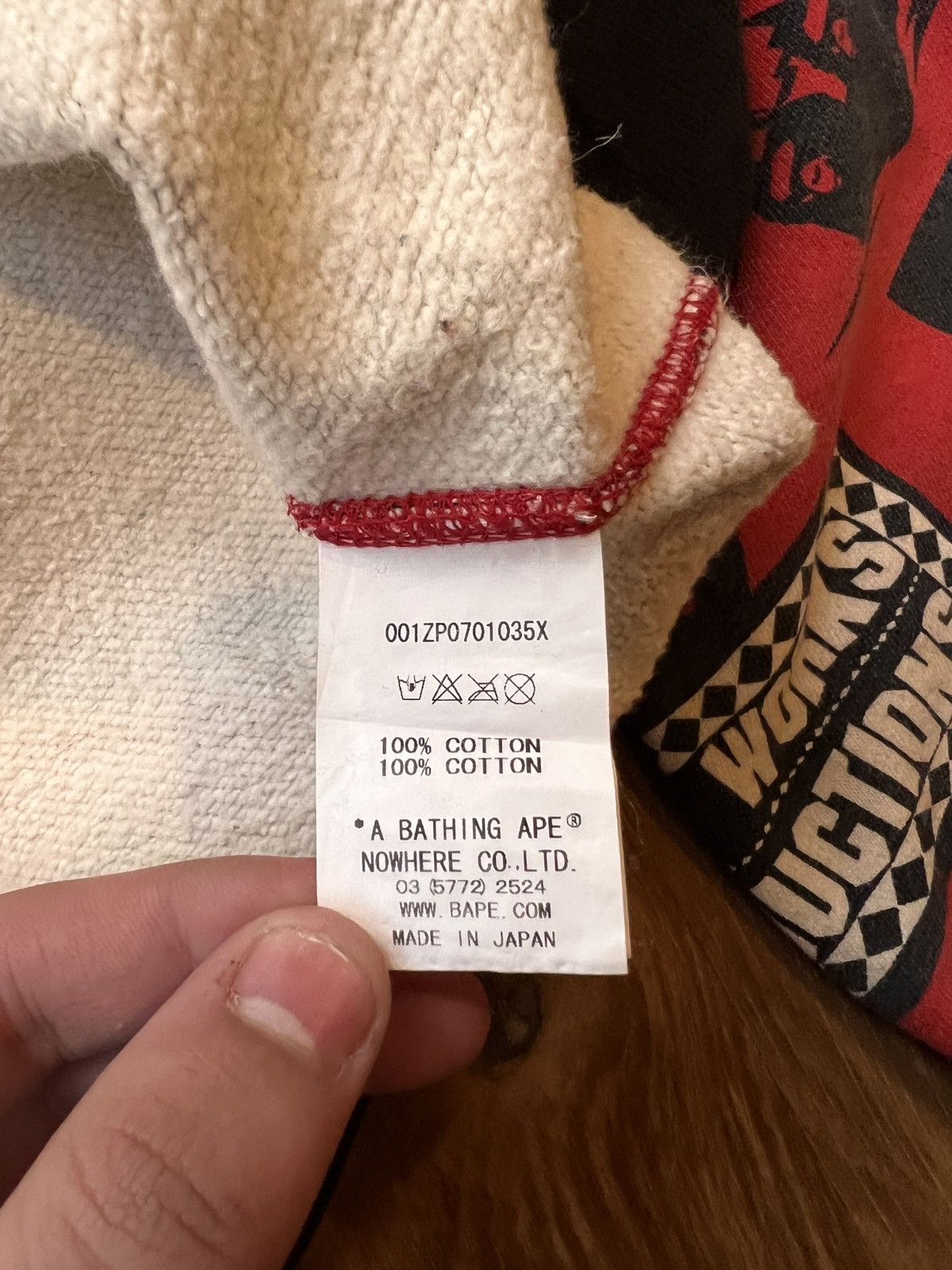 Bape Rare Bape Nigo Dr. Zaius Zip Hoodie (Red/White/Black) Size US XL / EU 56 / 4 - 11 Thumbnail