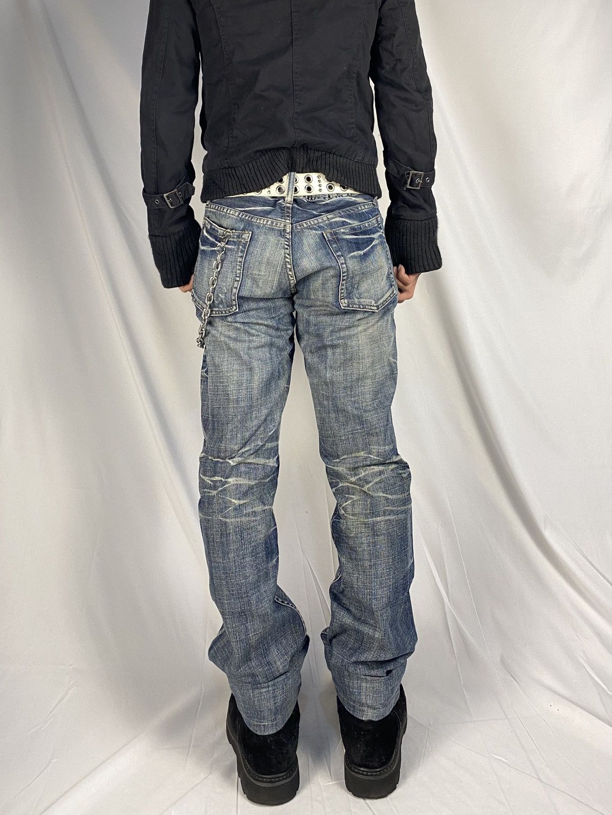 Japanese Brand 2000 Rupert Edge Washed Japanese Punk Style Jeans Denims Size US 35 - 4 Thumbnail