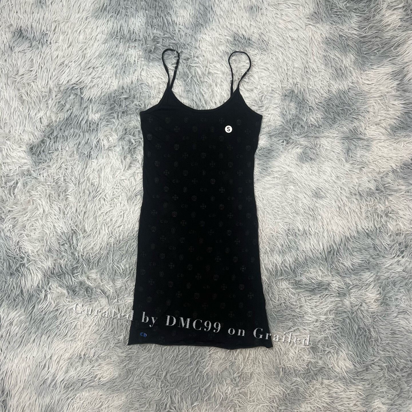 Chrome Hearts Chrome Hearts Black Subtle Pattern Slip Dress