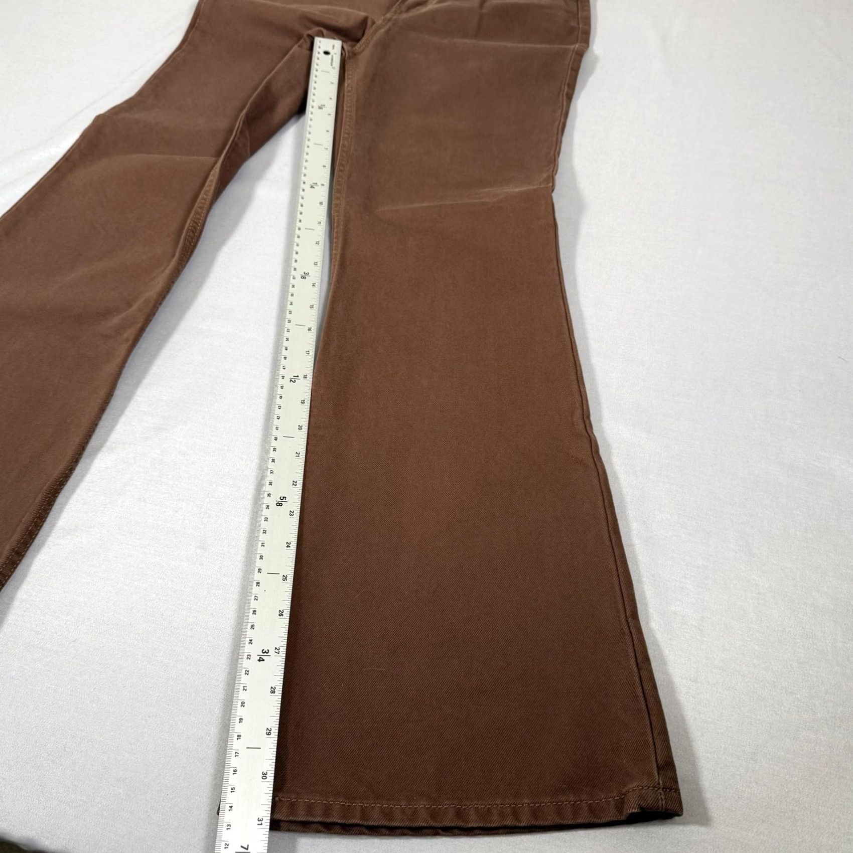 Levi's Levis Jeans Womens 27x32 Brown 70s High Flare Bell Bottom Denim Pants Western Jeans Size 27" / US 4 / IT 40 - 3 Thumbnail