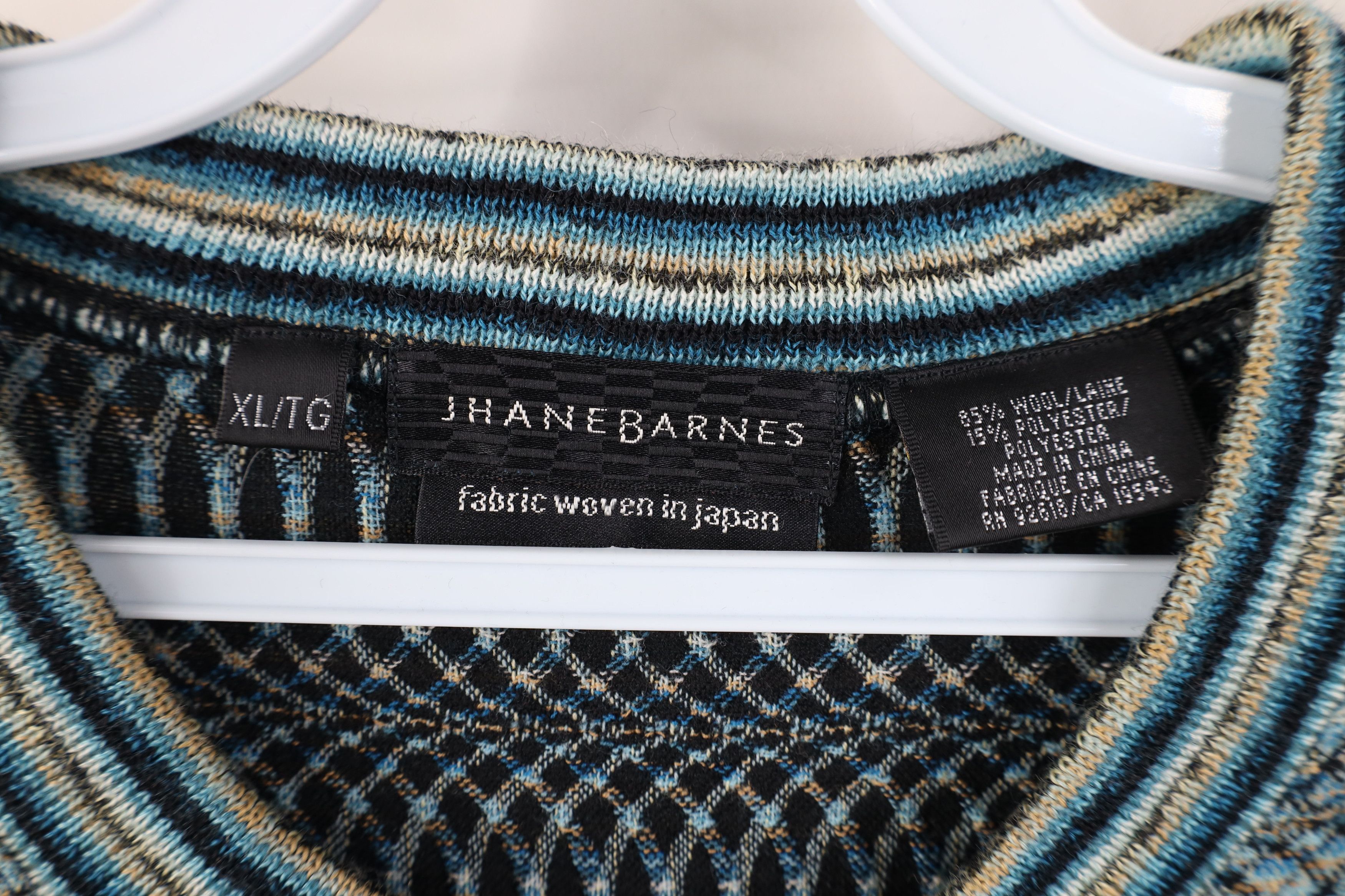 Vintage Vintage 90s Streetwear Geometric Trippy Crewneck Sweater Size US XL / EU 56 / 4 - 6 Thumbnail