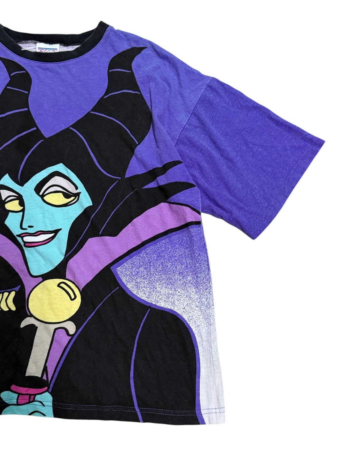 Disney × Vintage VINTAGE 90s MALEFICENT OVERPRINT TEE Size US XL / EU 56 / 4 - 5 Thumbnail