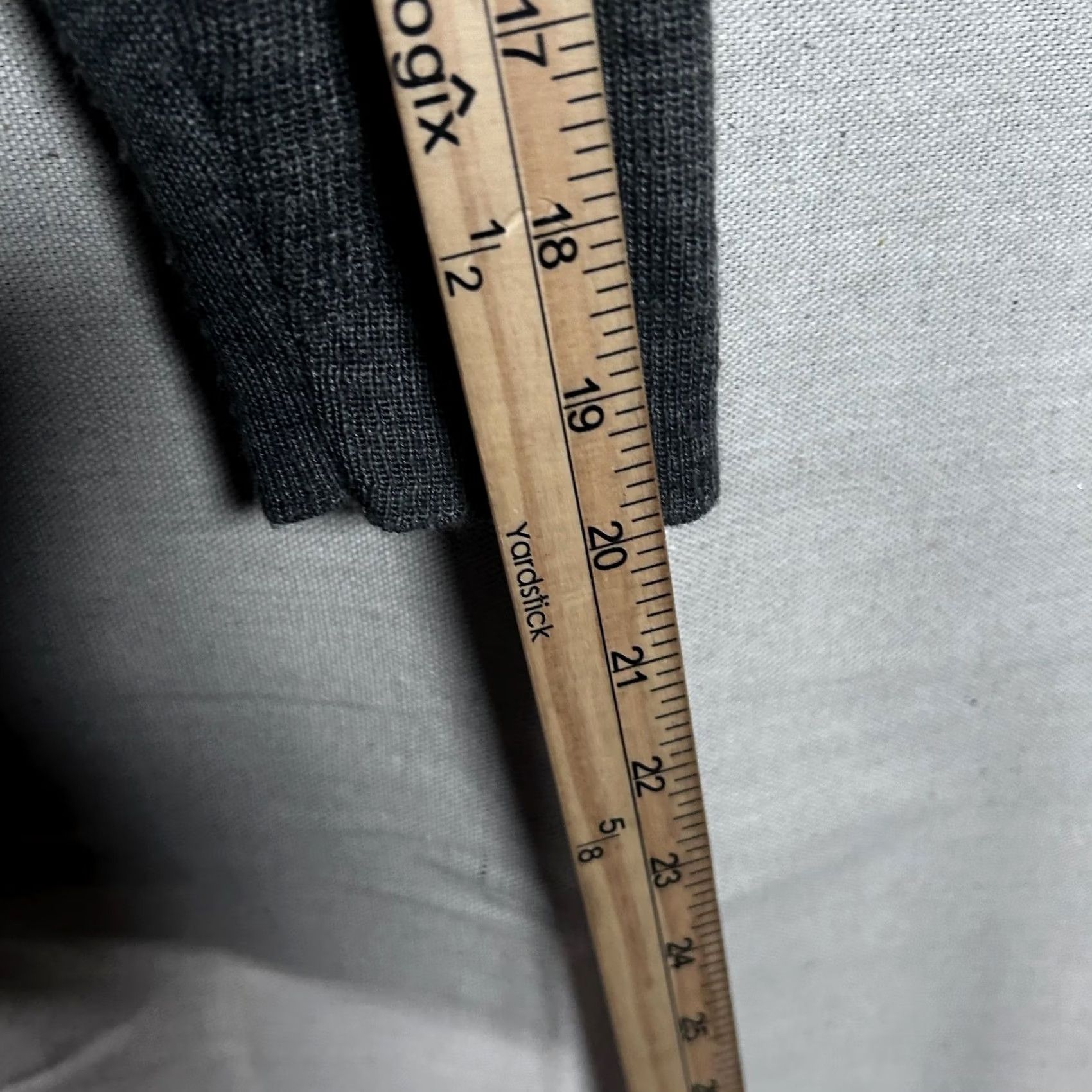 Vintage Woolrich Womens XL Gray Chevron Knit Layered Look Mock Neck Sweater Wool Blend Mens? Size XL / US 12-14 / IT 48-50 - 7 Thumbnail