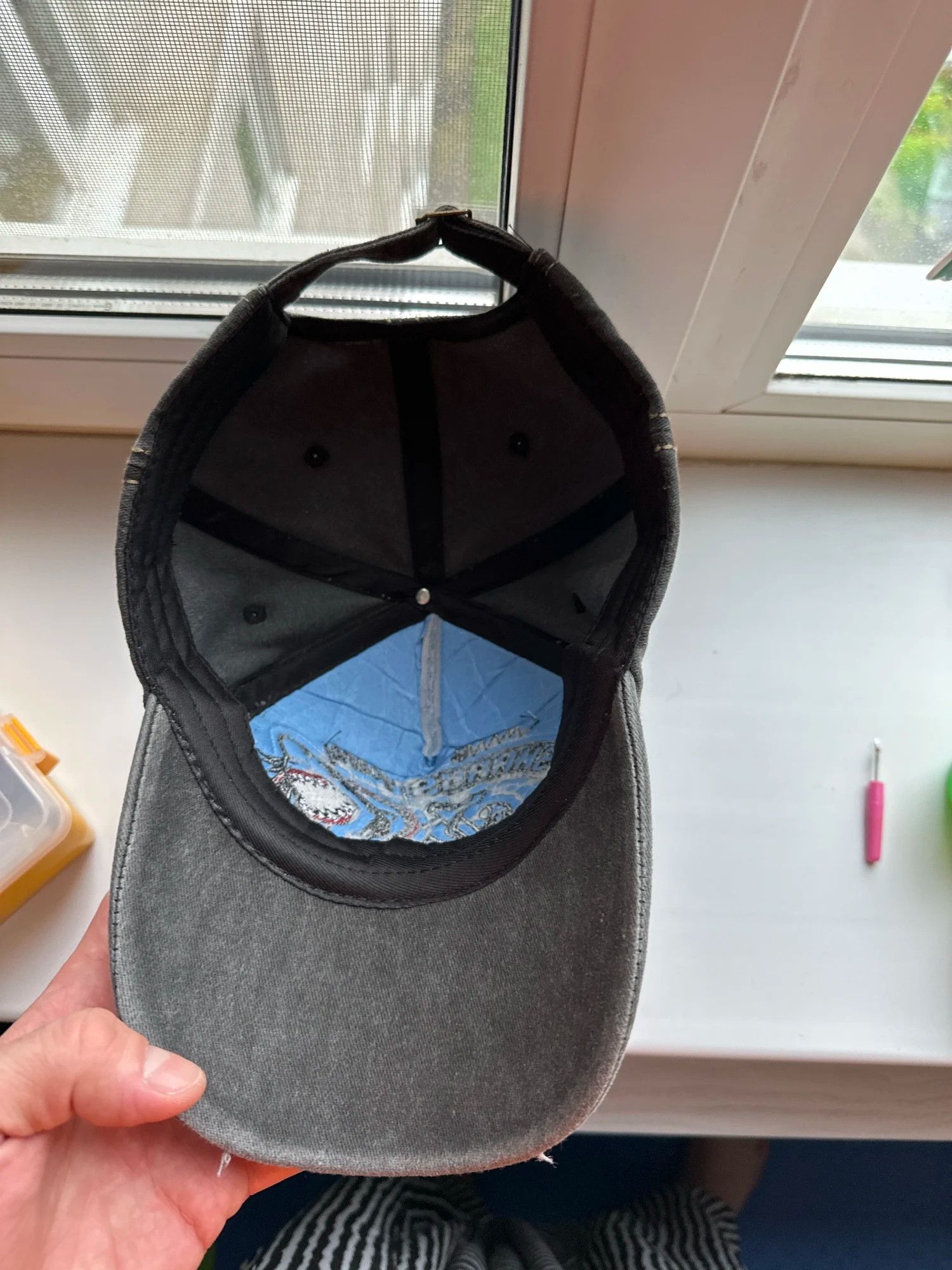 Other Cotton Baseball Cap Hat Shark Embroidery Gift For Him Size ONE SIZE - 5 Thumbnail