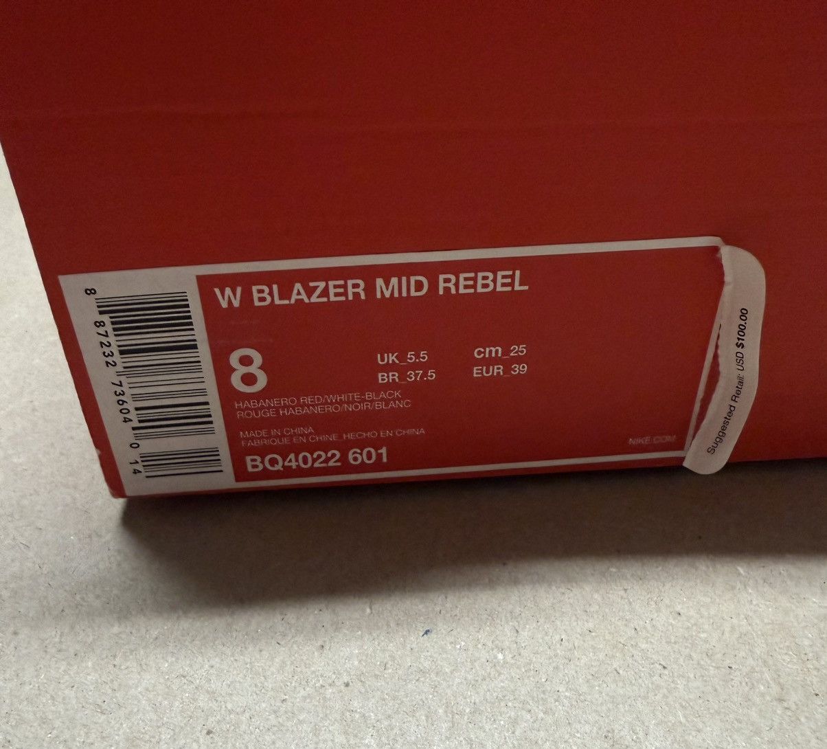 Nike Nike Blazer Mid Rebel XX Habanero Red women’s size 8 shoes! Size US 8 / IT 38 - 6 Thumbnail