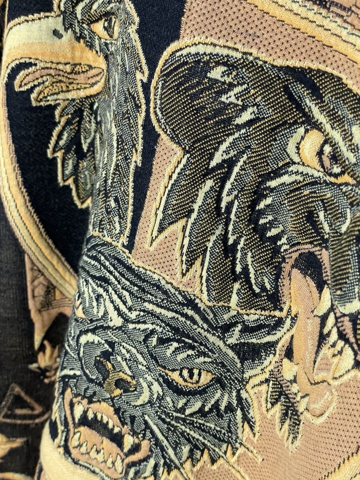 Japanese Brand ZARA Embroidered Velvet Bomber Jacket Yellow Size US L / EU 52-54 / 3 - 18 Thumbnail