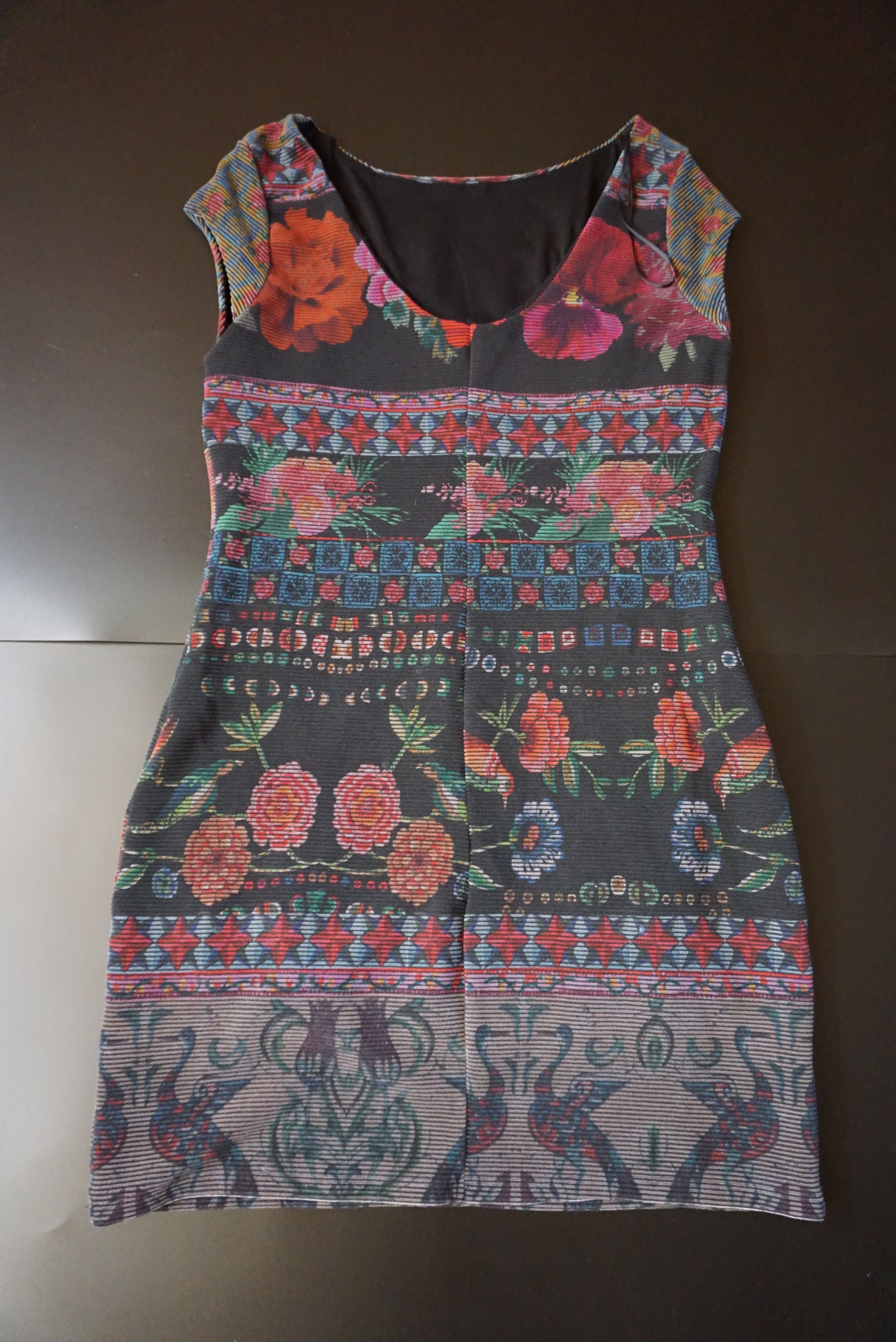 Designer Desigual pencil dress XL 10 12 floral slim fit boho Size XL / US 12-14 / IT 48-50 - 7 Thumbnail