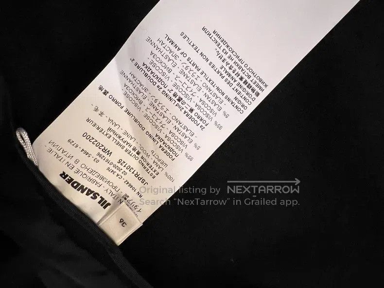 Jil Sander Jil Sander size 36 Black Wool Suit Size S / US 4 / IT 40 - 5 Thumbnail
