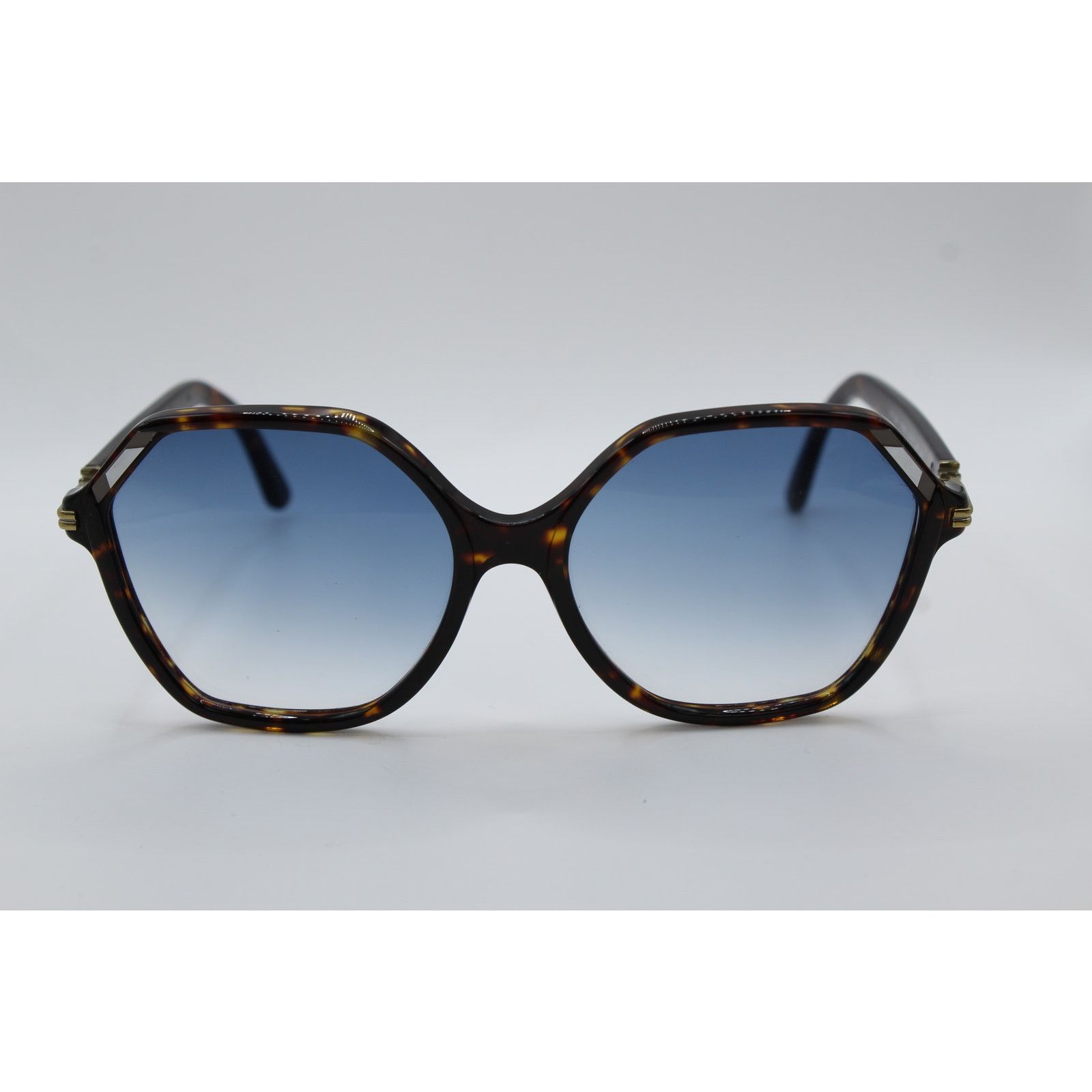Tory Burch Tory Burch Hexagonal Tortoise Sunglasses Size ONE SIZE - 2 Thumbnail