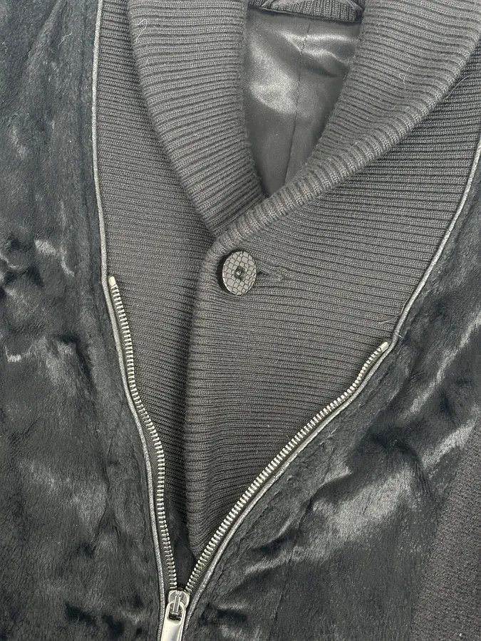 Emporio Armani 2000s Emporio Armani Black Pony Hair & Wool Jacket Size US M / EU 48-50 / 2 - 9 Thumbnail