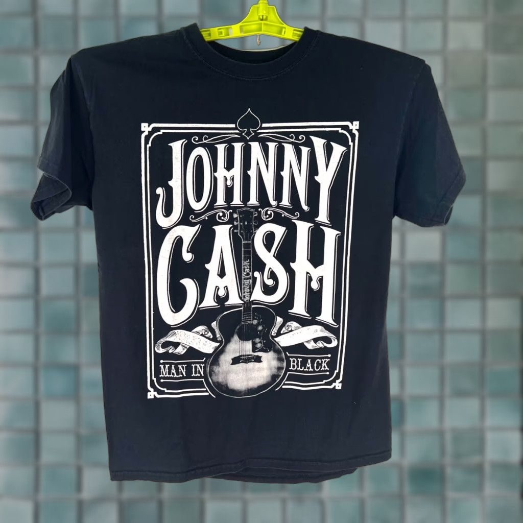 Vintage Johnny Cash T Shirt Adult M Black Man In Black Shirt Mens Johnny Cash T Shirt Black M Adult Size US M / EU 48-50 / 2 - 1 Thumbnail