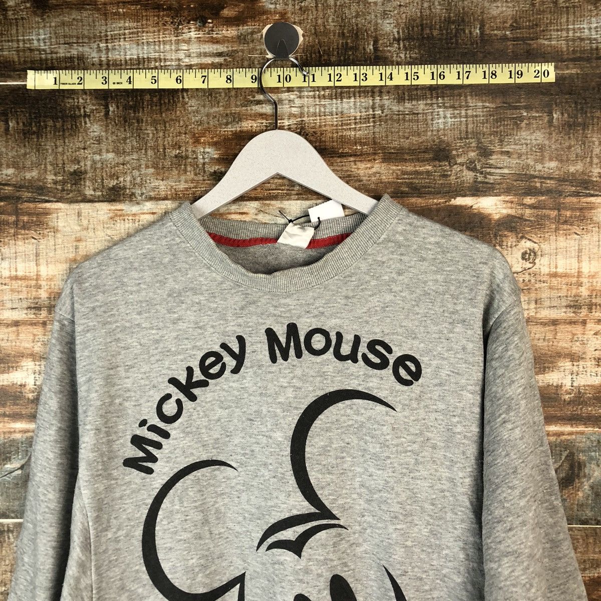 Disney × Mickey Mouse × Vintage Disney Mickey Mouse Grey Sweatshirt #A2034 Size M / US 6-8 / IT 42-44 - 4 Thumbnail