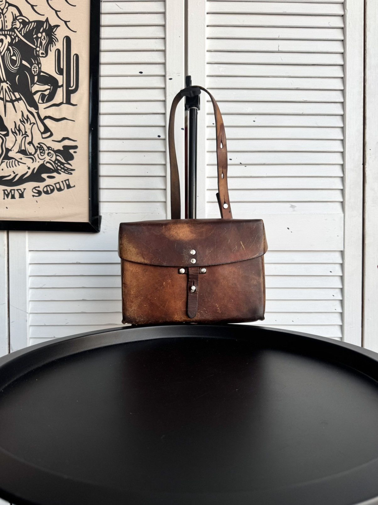Vintage Vintage Swiss Army Leather Satchel Handcrafted Bag 1976 Size ONE SIZE - 2 Thumbnail