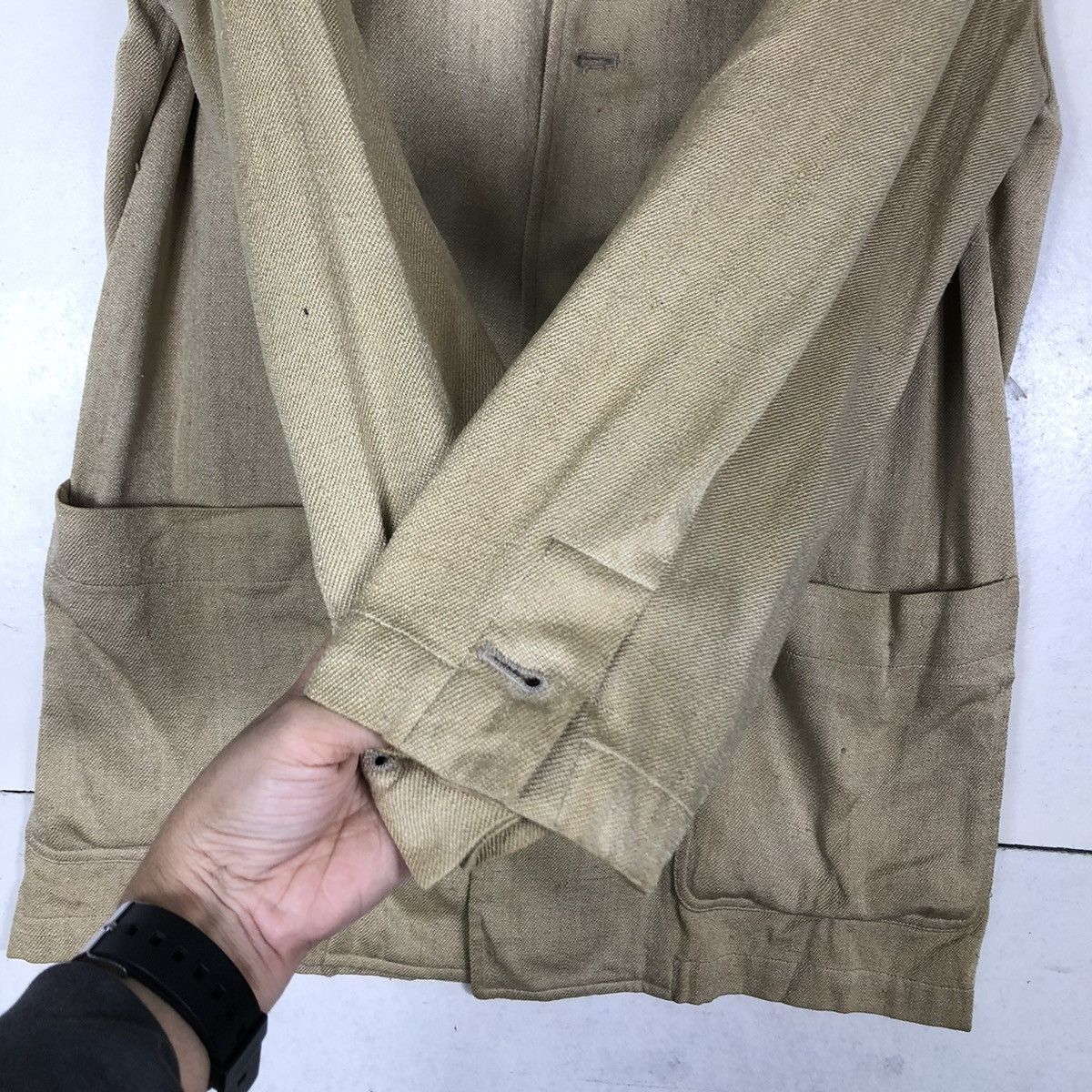 Japanese Brand 🔥Vintage Kenzo Y Collar Chore Jacket Issey Miyake Design Size US M / EU 48-50 / 2 - 15 Thumbnail