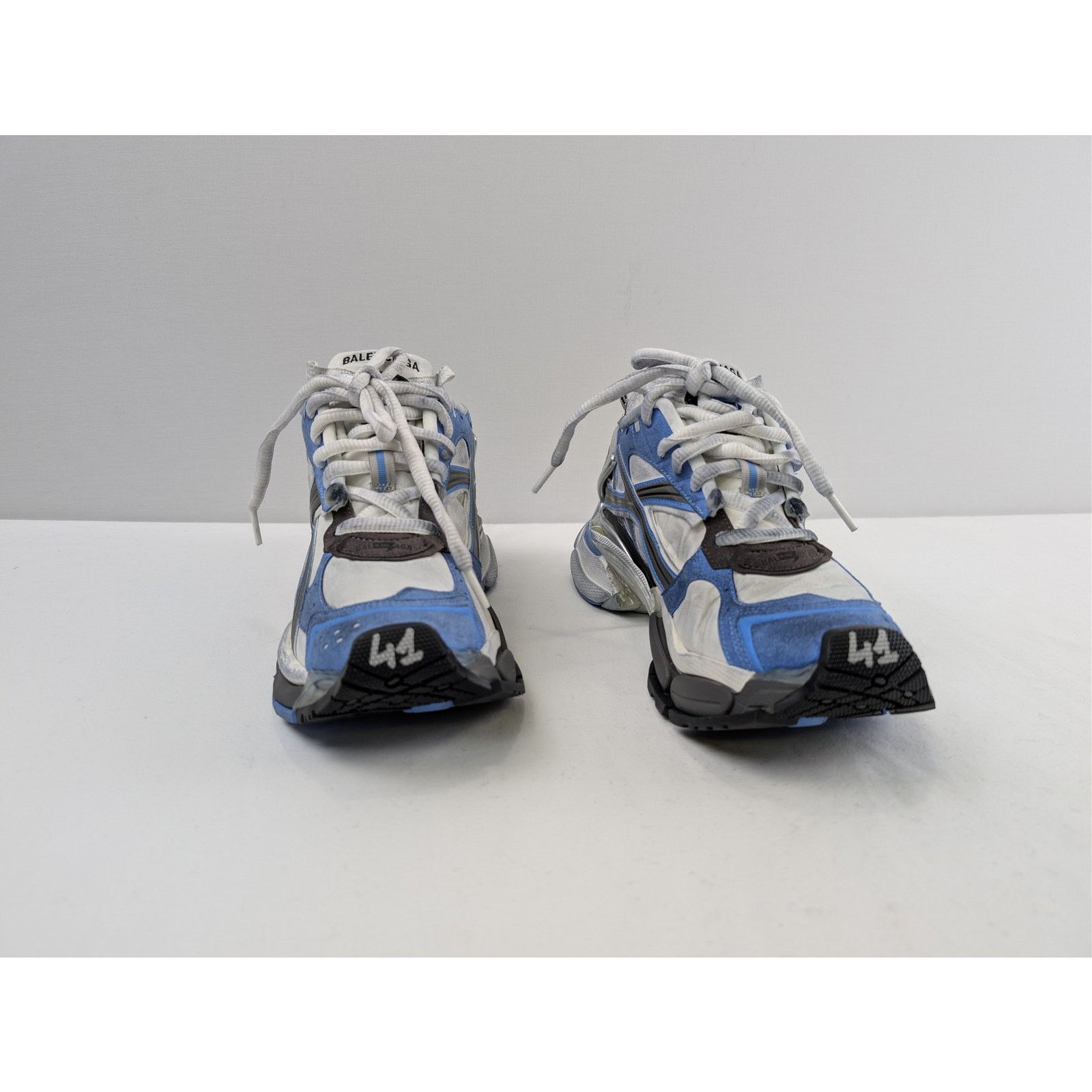 Balenciaga o1rshd1 Q:2 / Nylon Suede Mesh Runner Sneakers in Multicolor Size US 9 / EU 42 - 5 Thumbnail